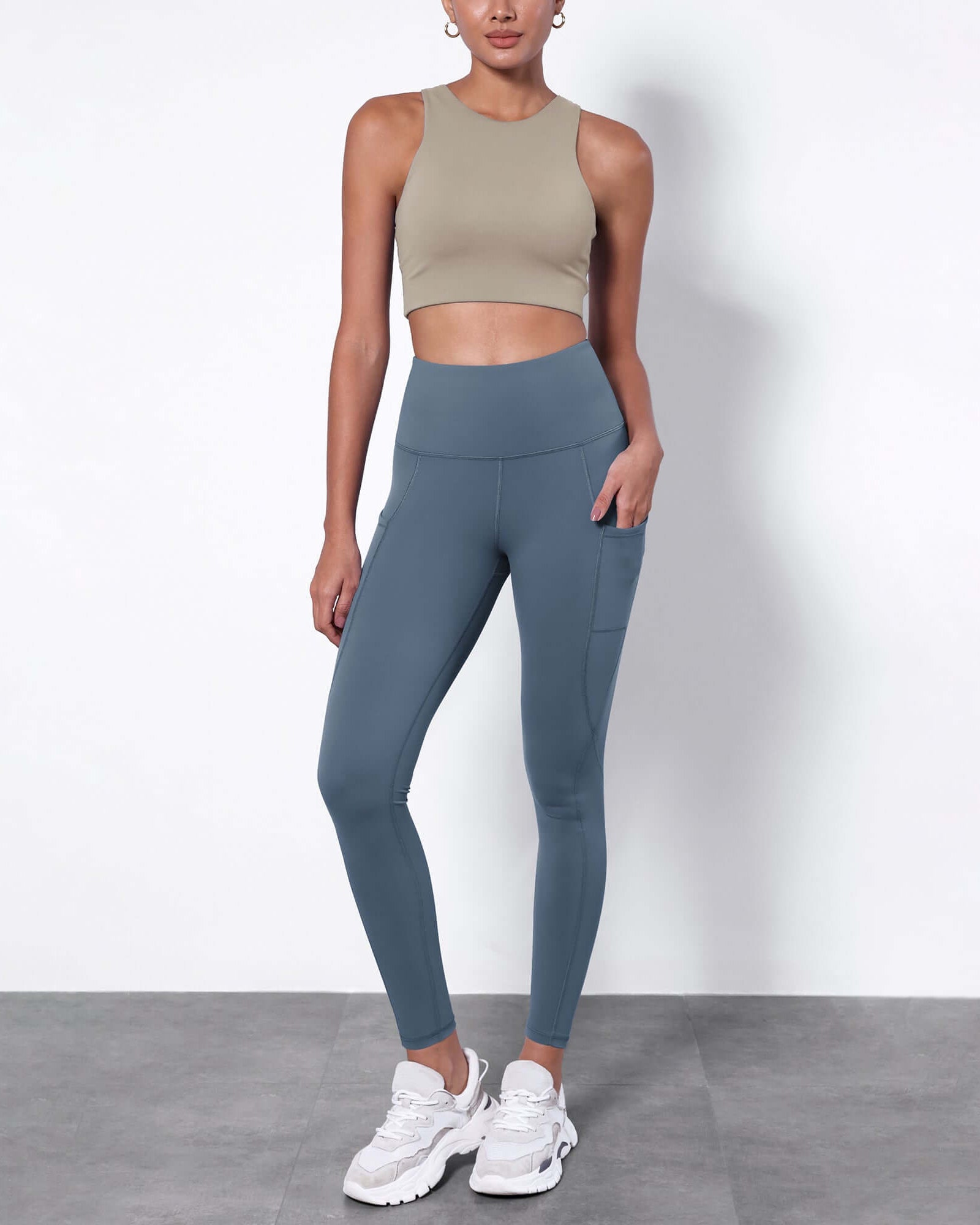 7/8 Fleece Lined Leggings with Pockets - ododos