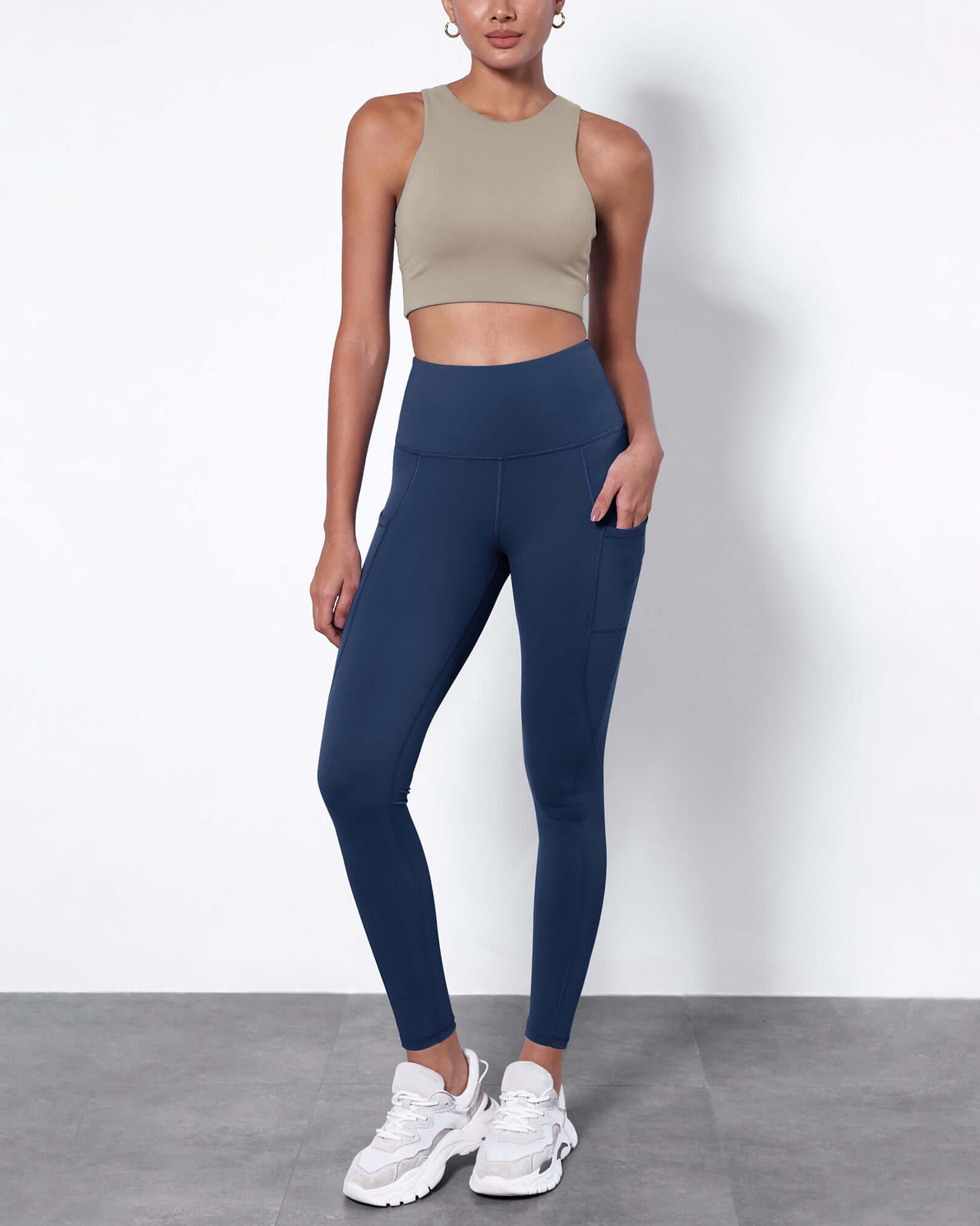 7/8 Fleece Lined Leggings with Pockets - ododos