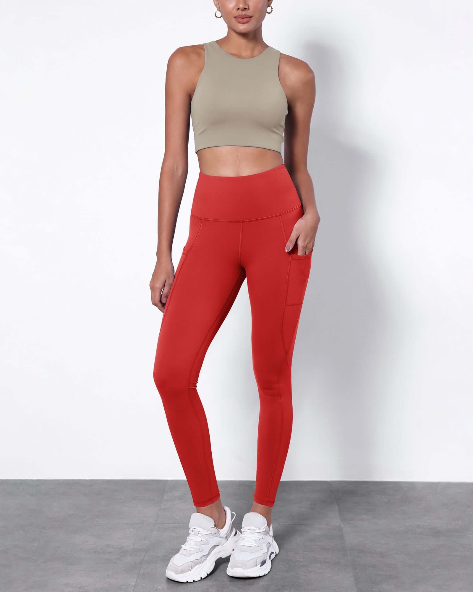 7/8 Fleece Lined Leggings with Pockets - ododos