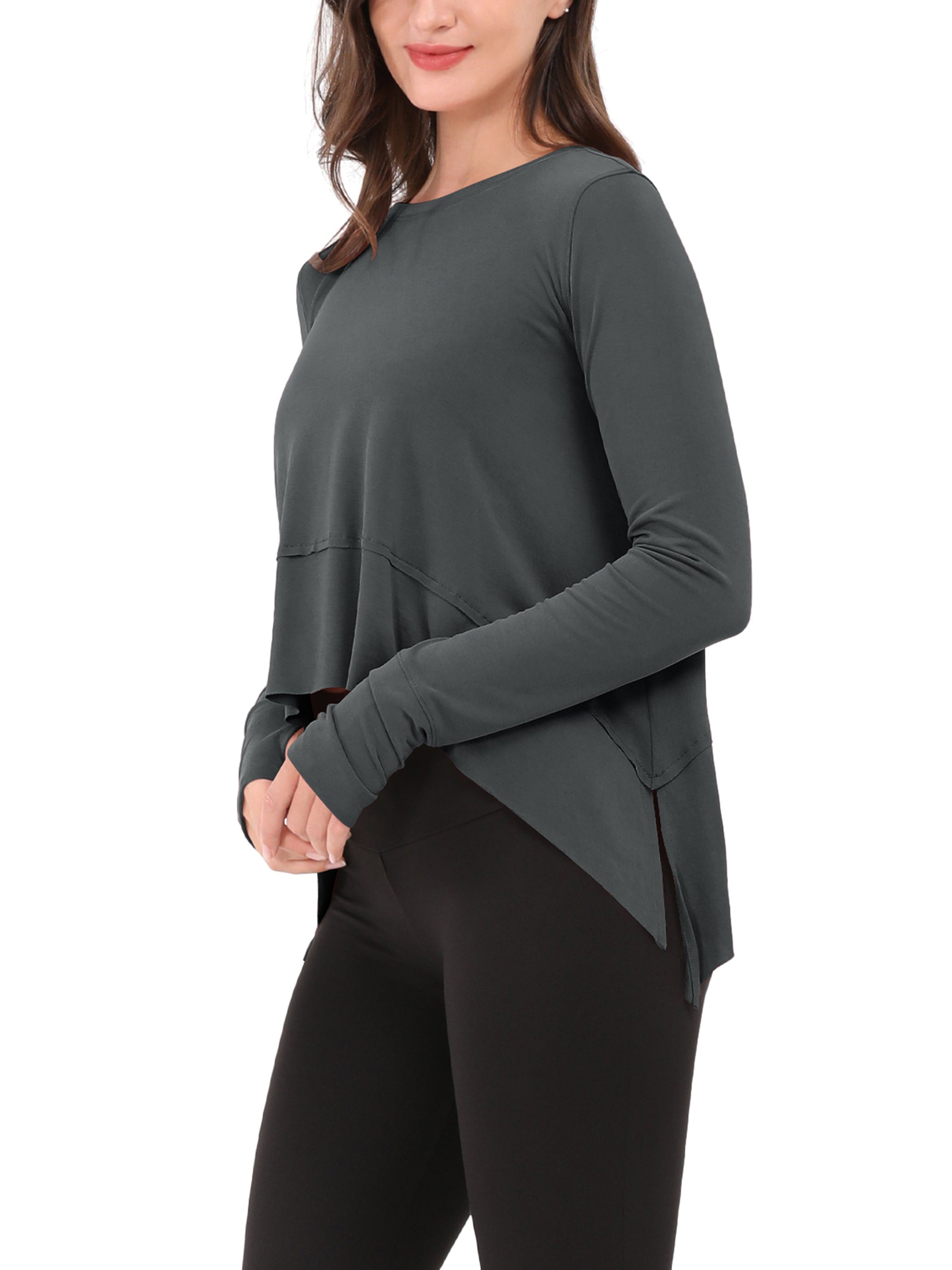 Long Sleeve Gym Yoga Shirts - ododos