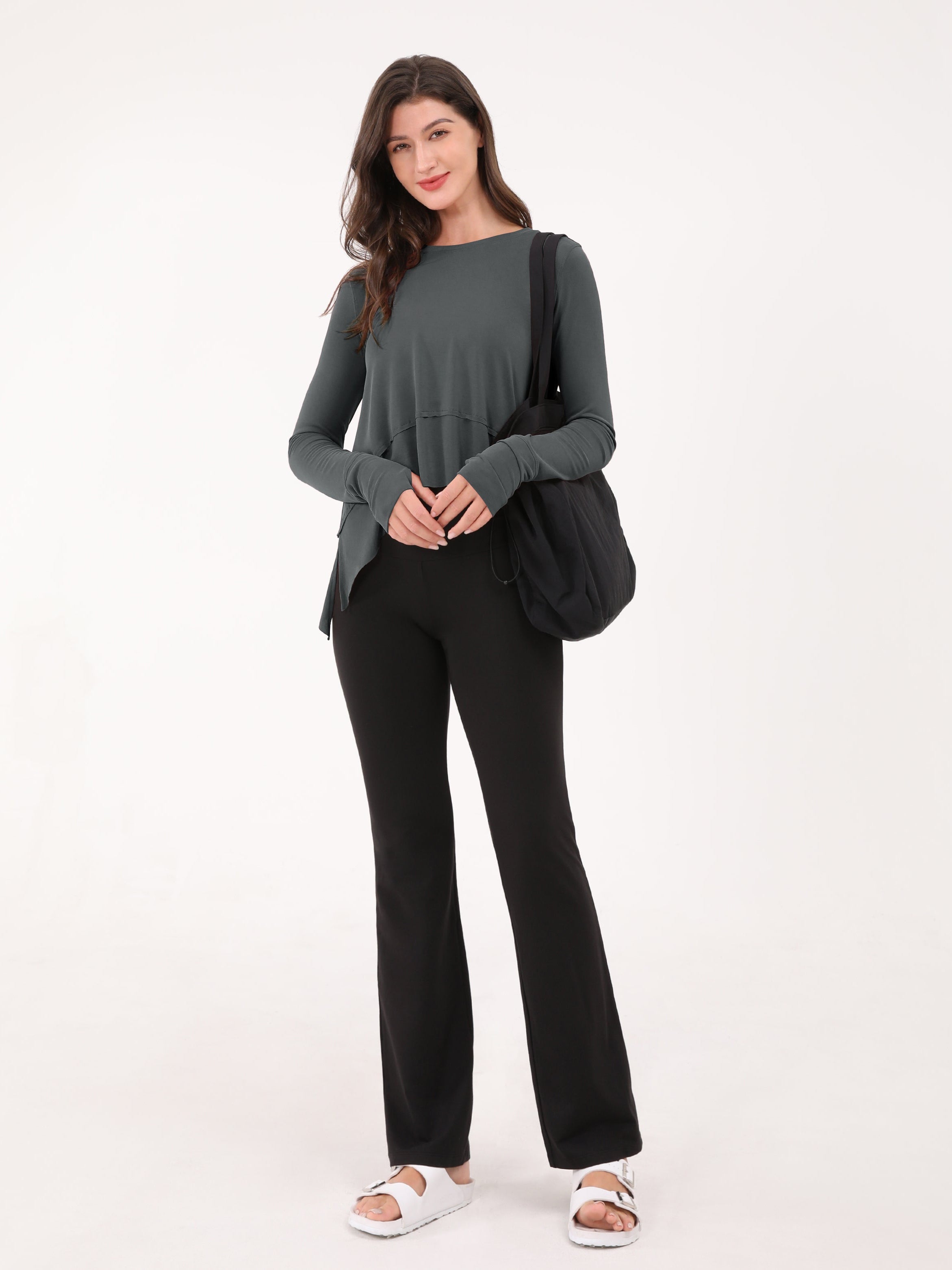 Long Sleeve Gym Yoga Shirts - ododos