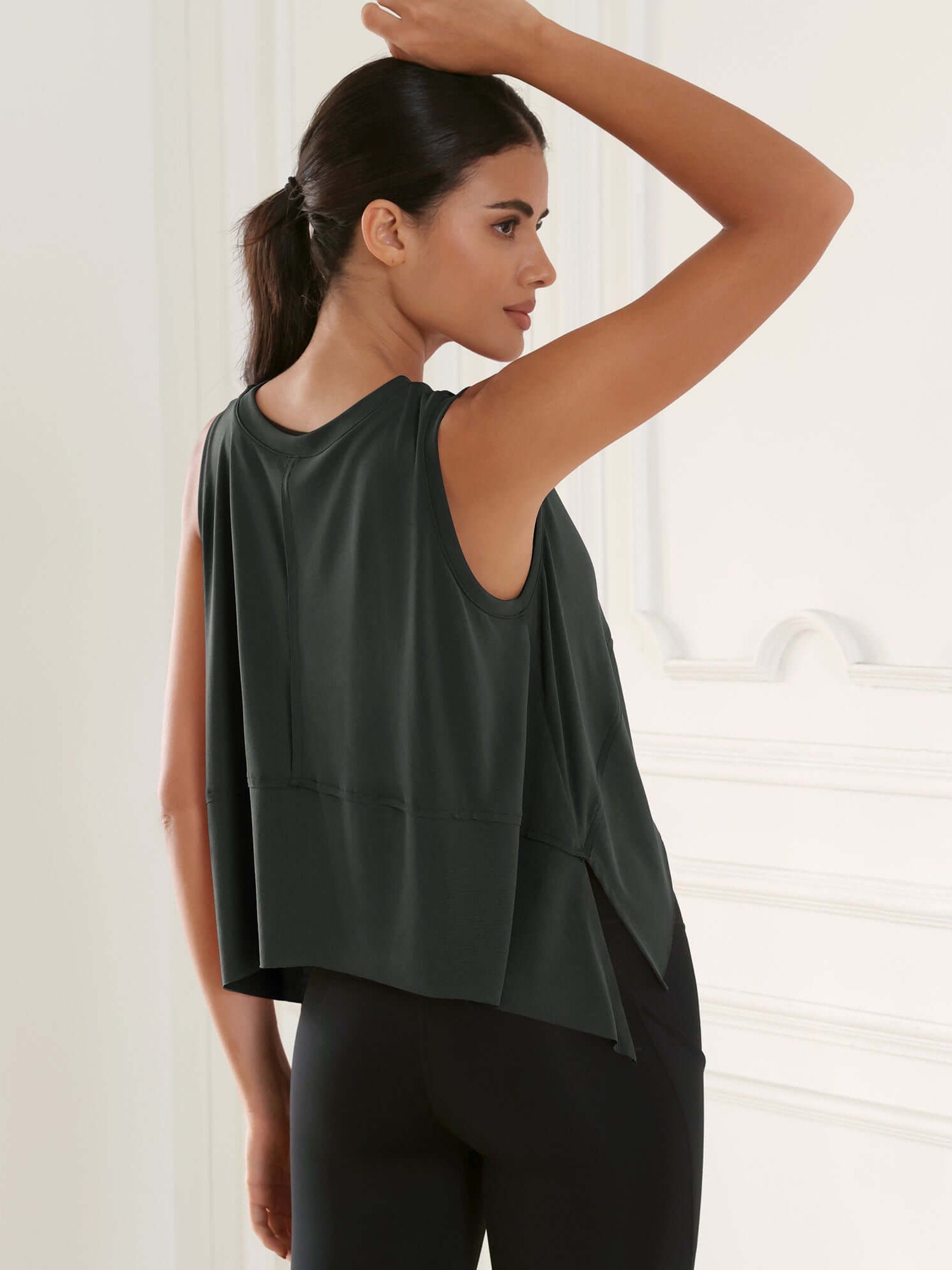 Modal Soft Sleeveless Cropped Yoga Tank(Crop) - ododos