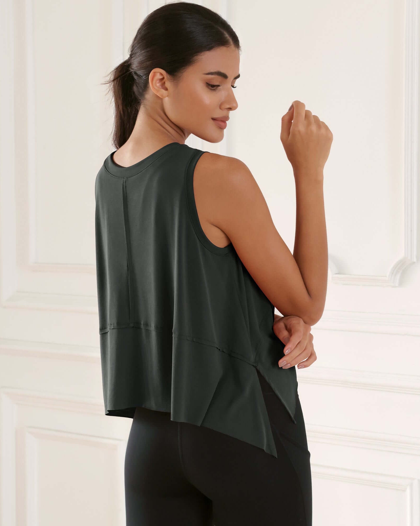 Modal Soft Sleeveless Cropped Yoga Tank(Crop) - ododos