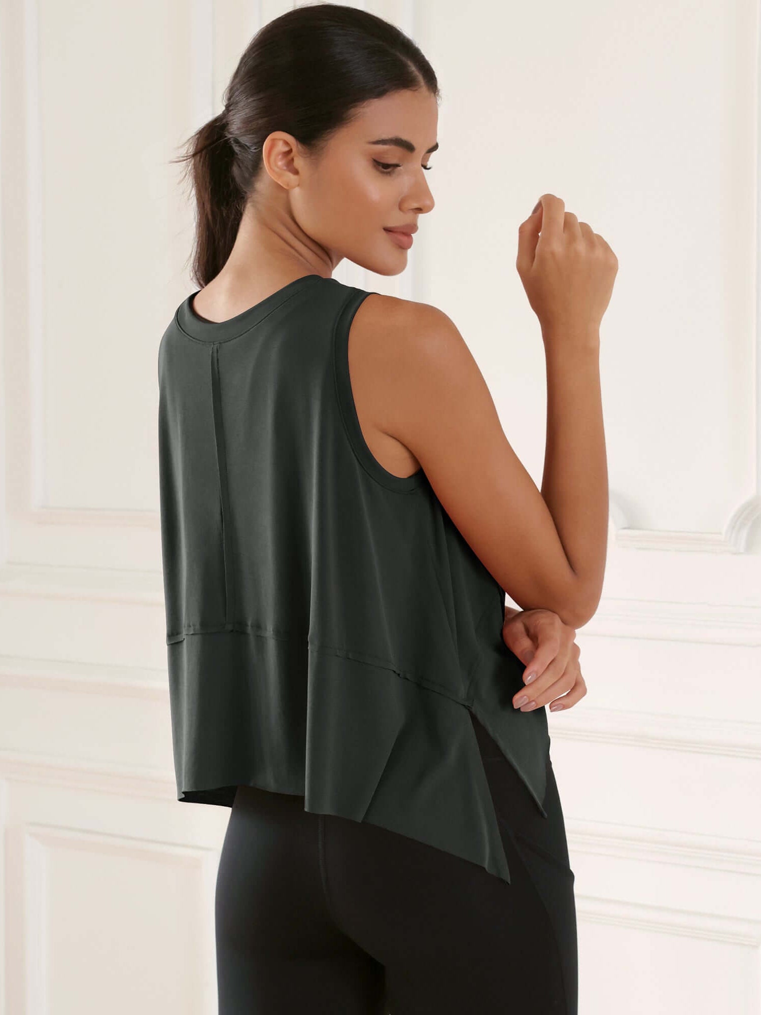 Modal Soft Sleeveless Cropped Yoga Tank(Crop) - ododos