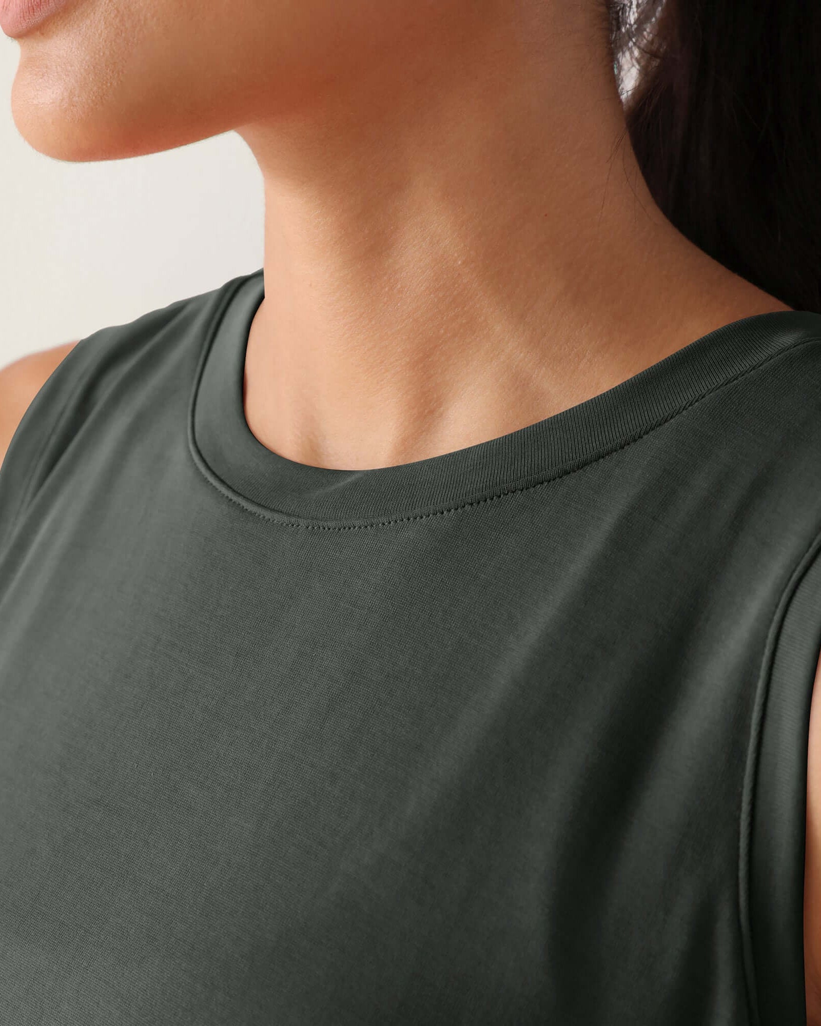 Modal Soft Sleeveless Cropped Yoga Tank(Crop) - ododos