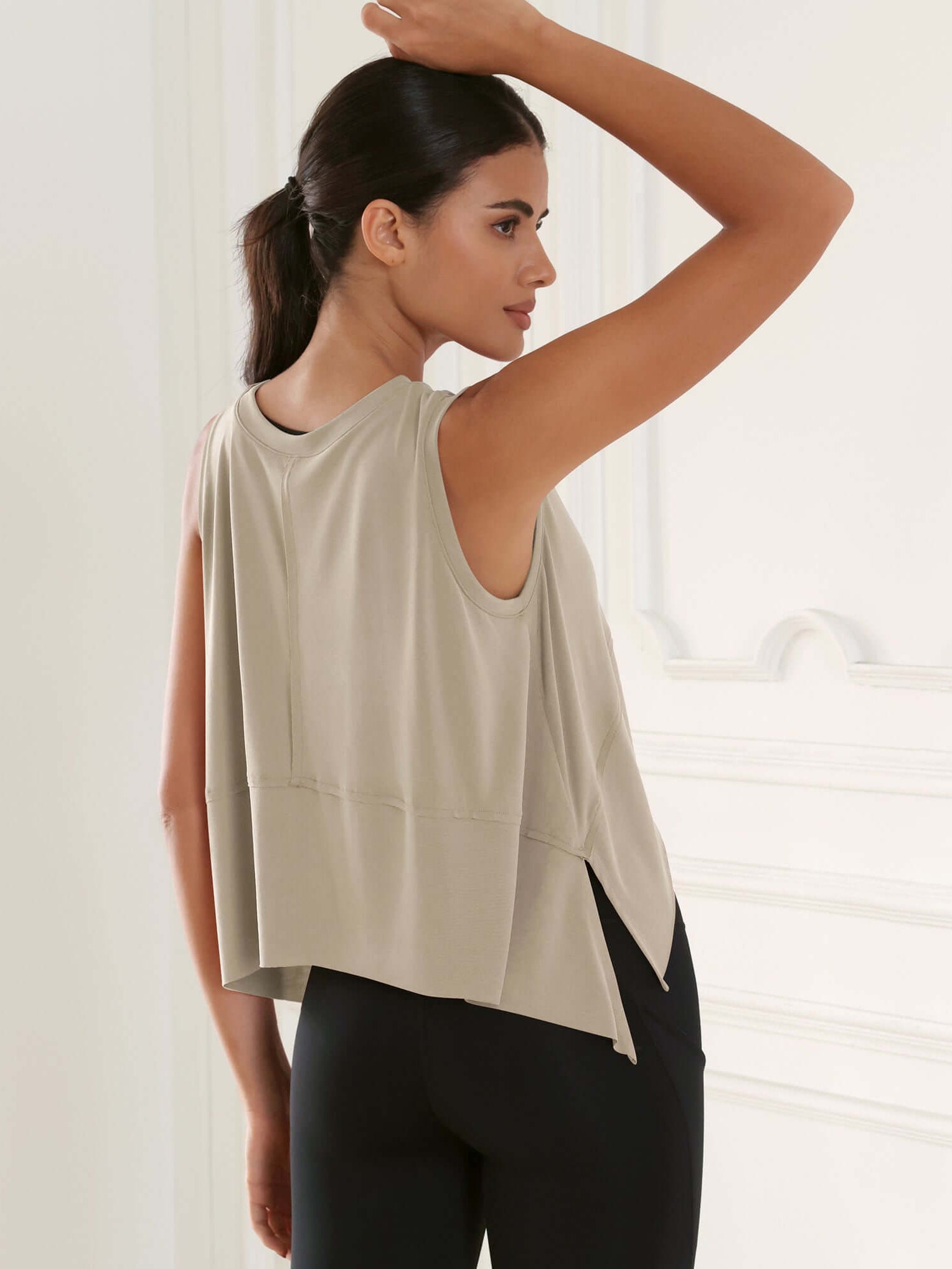 Modal Soft Sleeveless Cropped Yoga Tank(Crop) - ododos