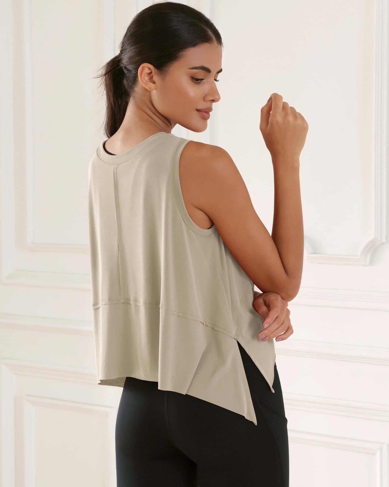 Modal Soft Sleeveless Cropped Yoga Tank(Crop) - ododos