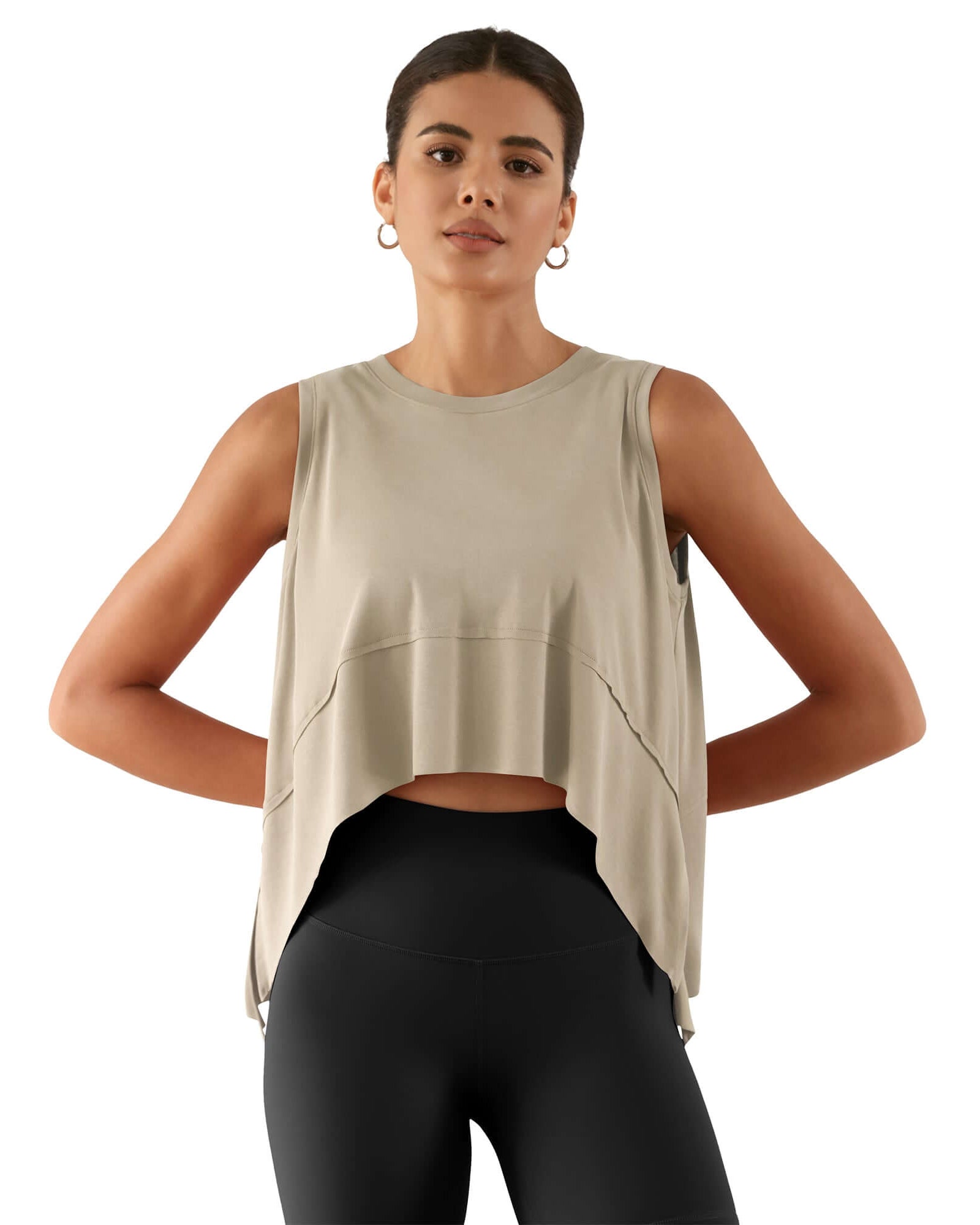 Modal Soft Sleeveless Cropped Yoga Tank(Crop) - ododos