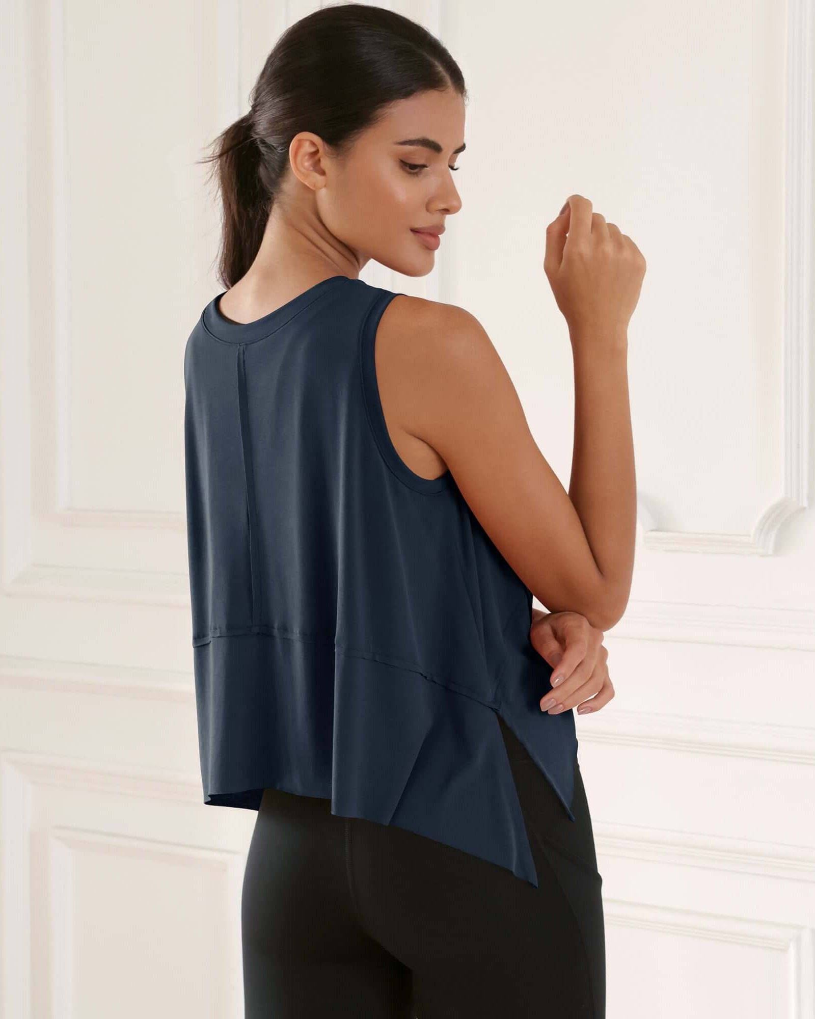 Modal Soft Sleeveless Cropped Yoga Tank(Crop) - ododos