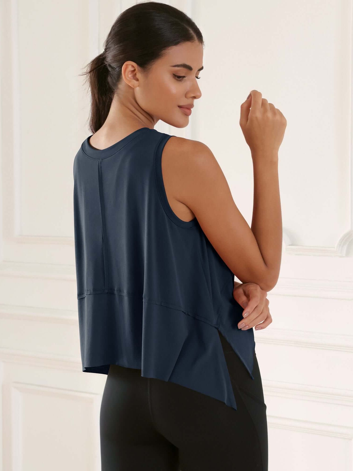 Modal Soft Sleeveless Cropped Yoga Tank(Crop) - ododos