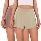 2 Pack Modal Soft Lounge Shorts Abalone+Dusty Rose - ododos