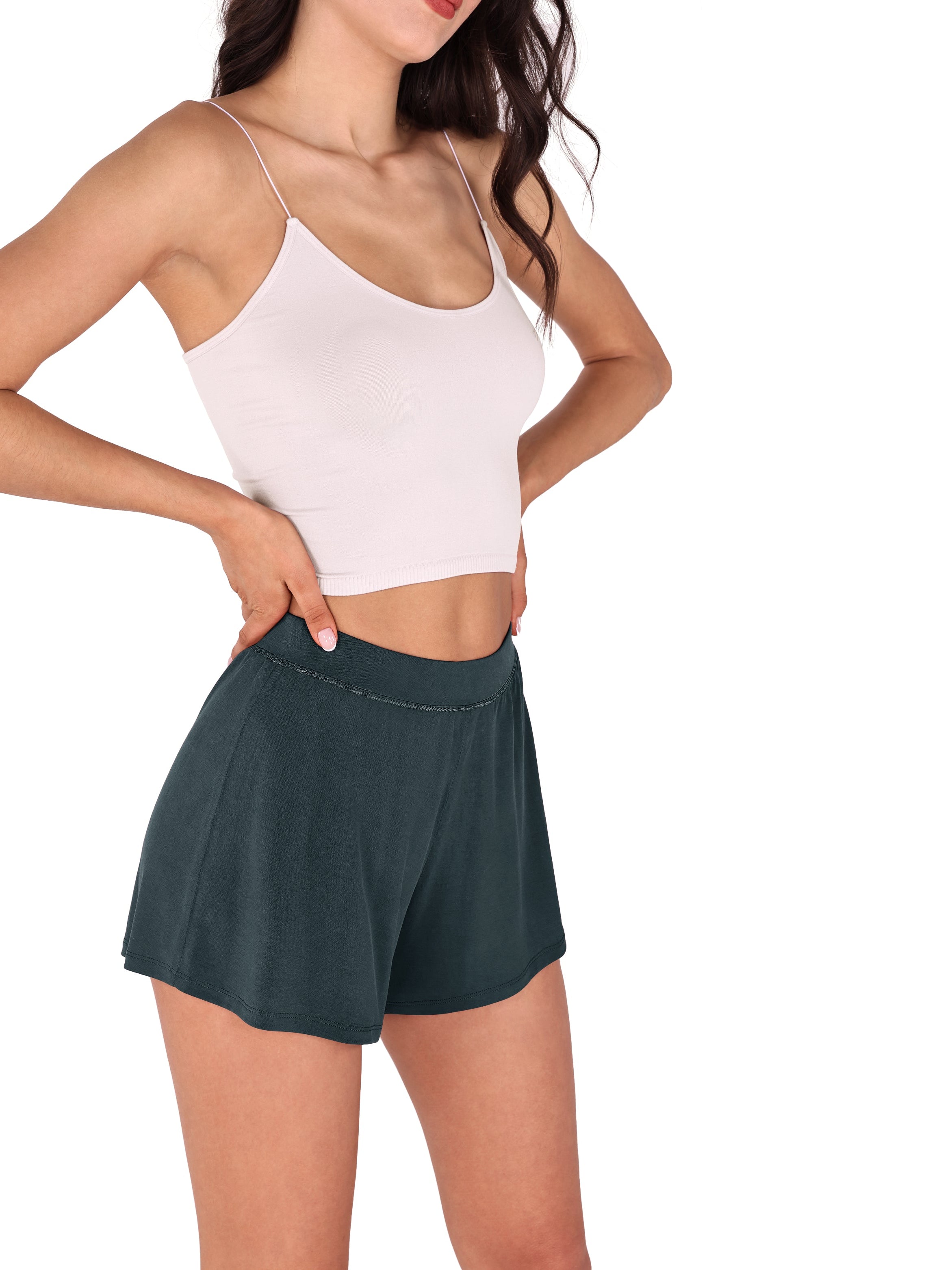 2 Pack Modal Soft Lounge Shorts - ododos