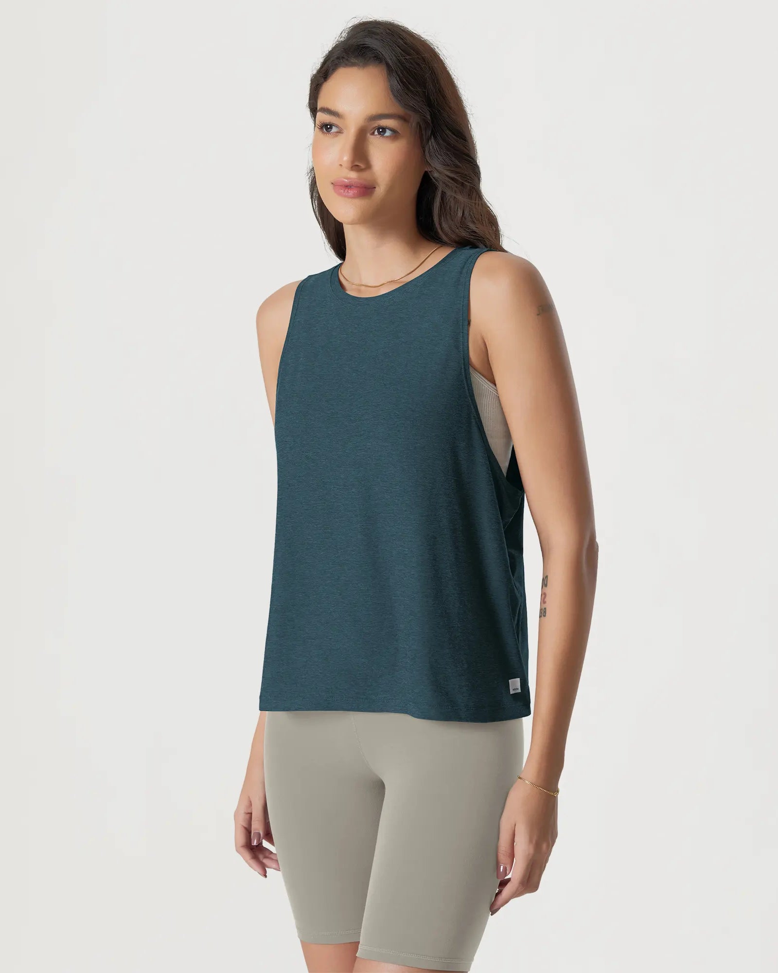 ODODOS Stratum Loose Tank Top in soft fabric, perfect for summer workouts