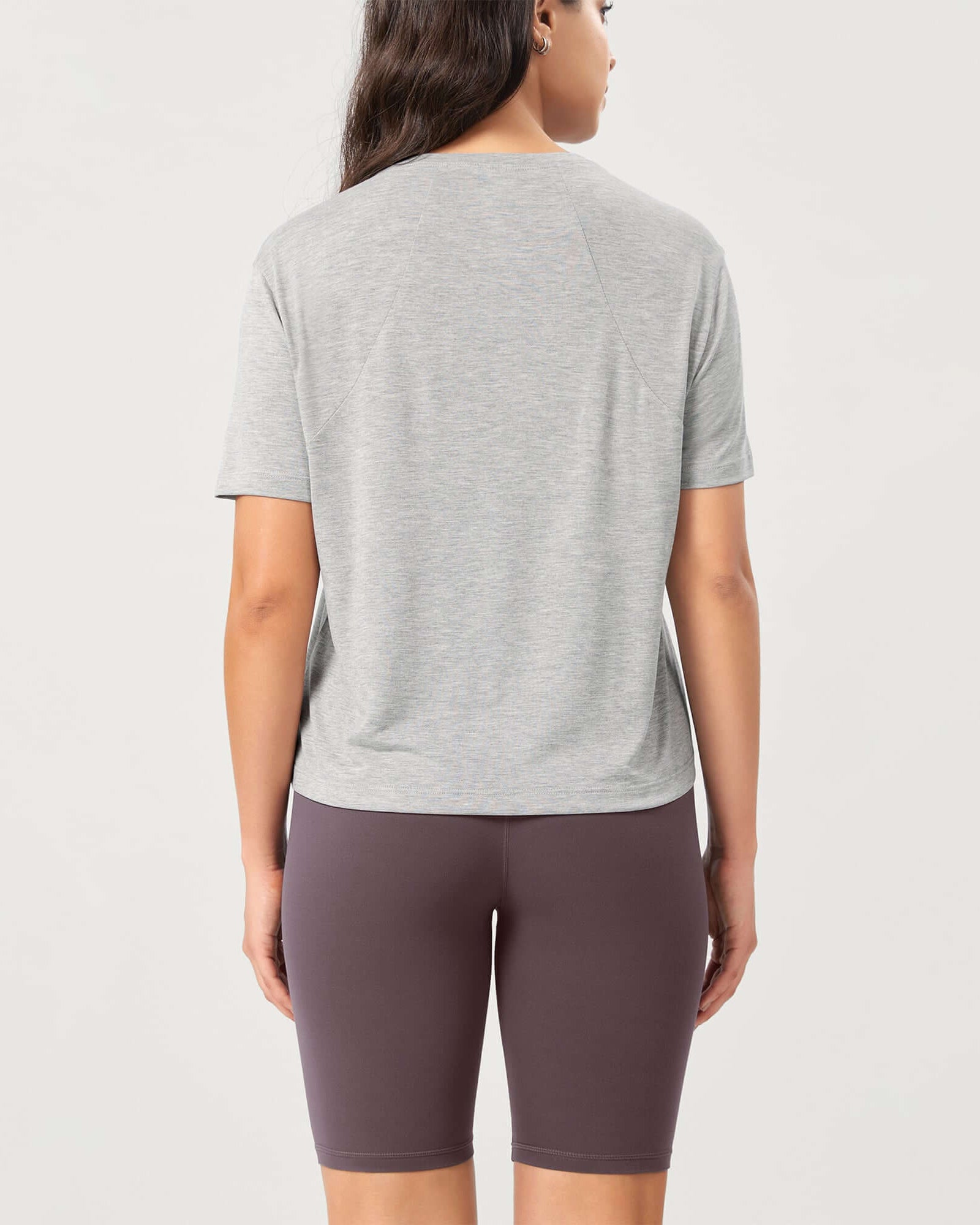 Modal Soft Crew Neck Short Sleeve Shirts - ododos