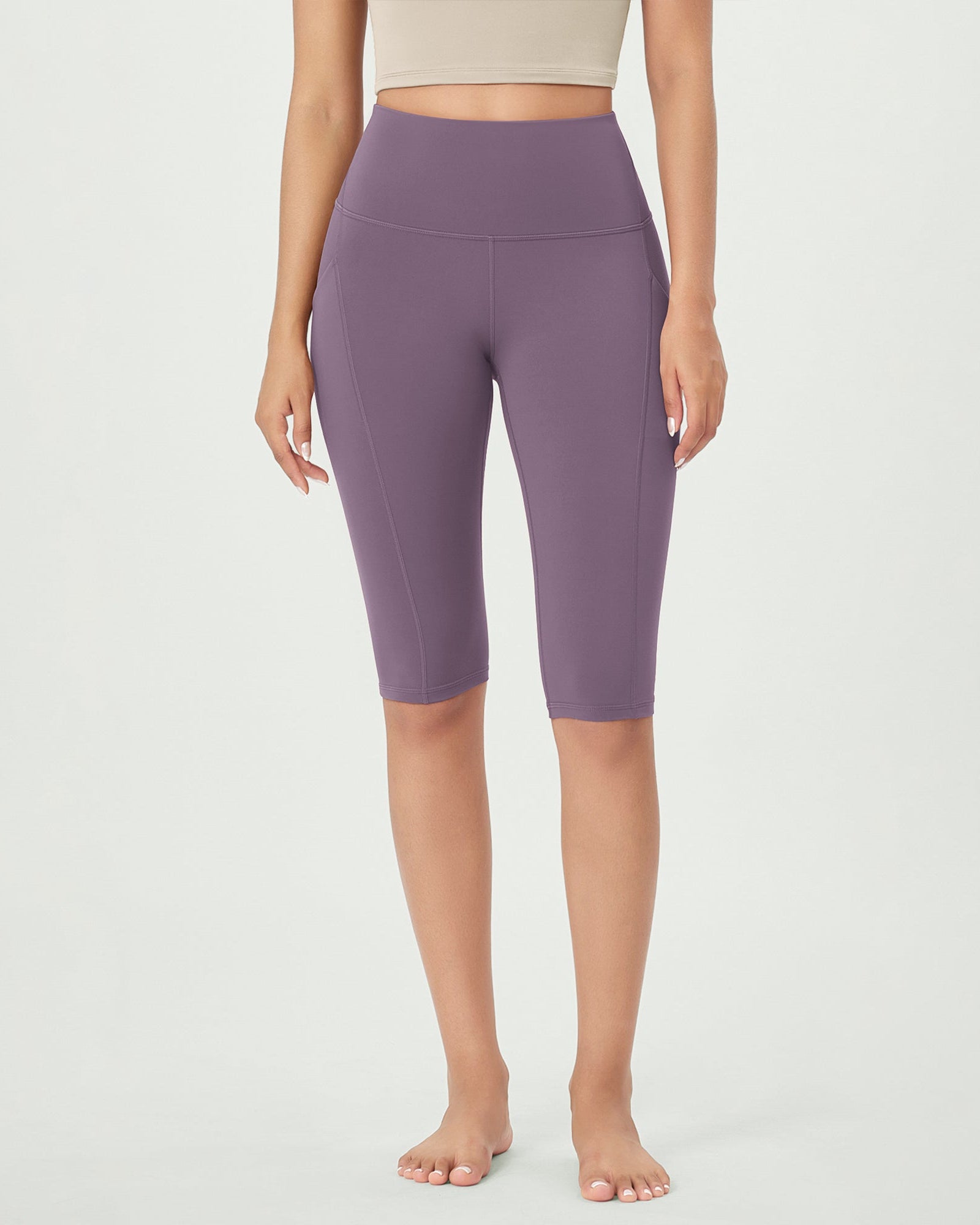 14 ODLEX High Waist Workout Yoga Capri Leggings with Pockets - ododos