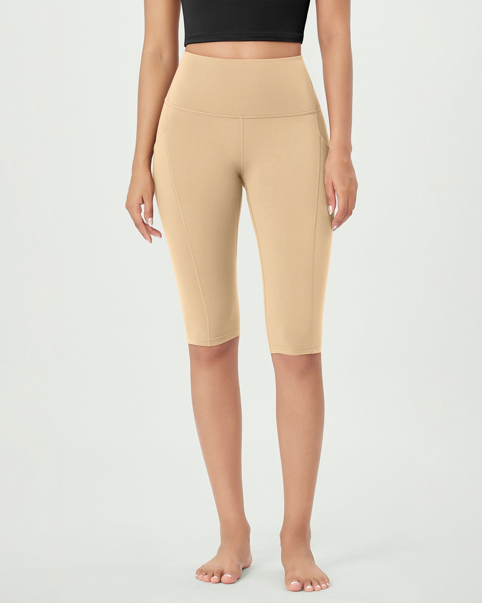 14 ODLEX High Waist Workout Yoga Capri Leggings with Pockets - ododos