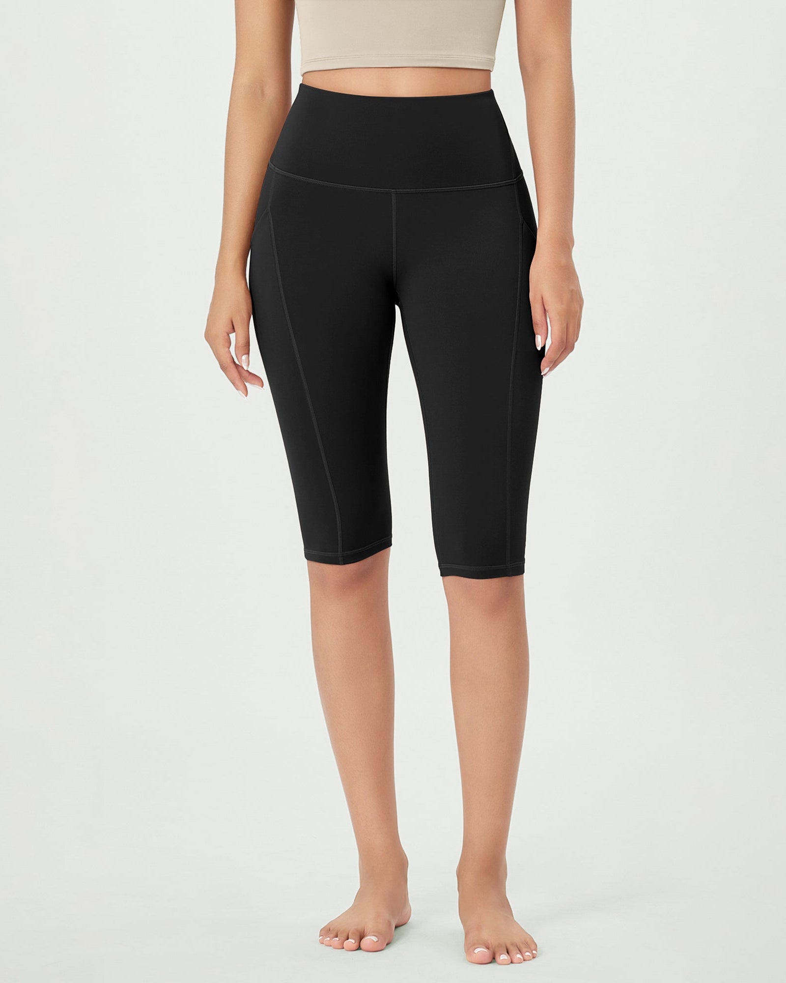 14 ODLEX High Waist Workout Yoga Capri Leggings with Pockets - ododos