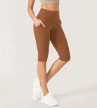 ODLEX 2-Pack 14 High Waist Workout Capris with Pockets - ododos