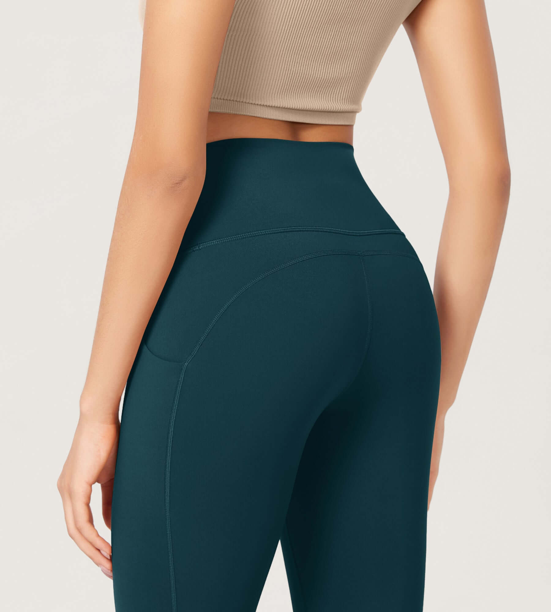 ODLEX 2-Pack 14 High Waist Workout Capris with Pockets - ododos