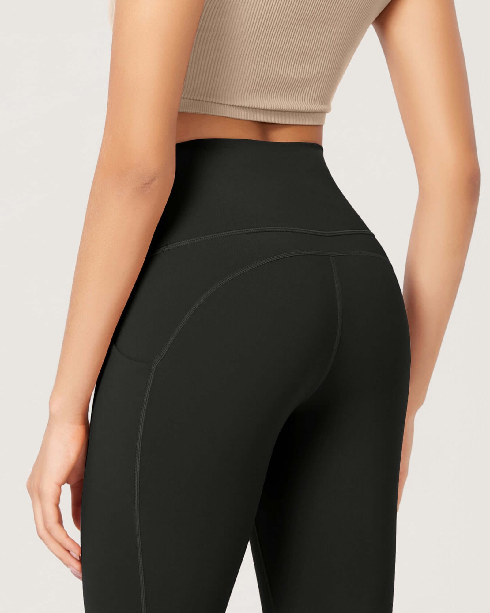 ODLEX 2-Pack 14 High Waist Workout Capris with Pockets - ododos