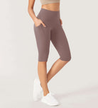 ODLEX 2-Pack 14 High Waist Workout Capris with Pockets - ododos