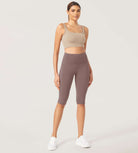 ODLEX 2-Pack 14 High Waist Workout Capris with Pockets - ododos