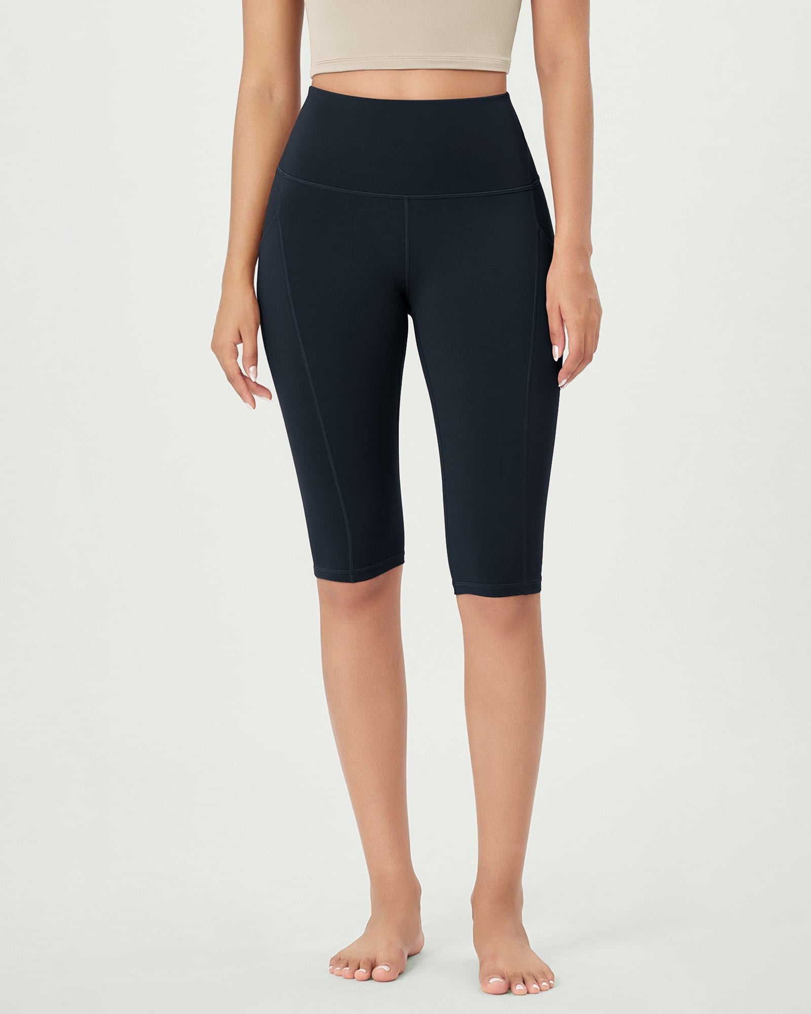 14 ODLEX High Waist Workout Yoga Capri Leggings with Pockets - ododos