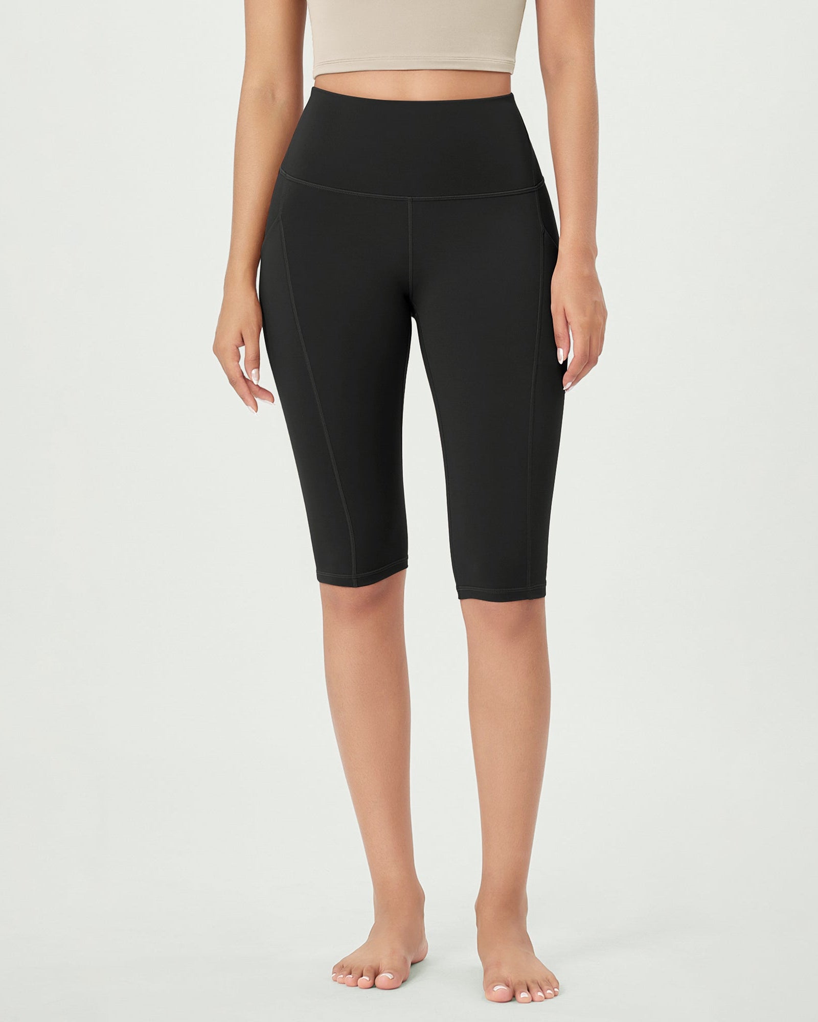 14 ODLEX High Waist Workout Yoga Capri Leggings with Pockets - ododos