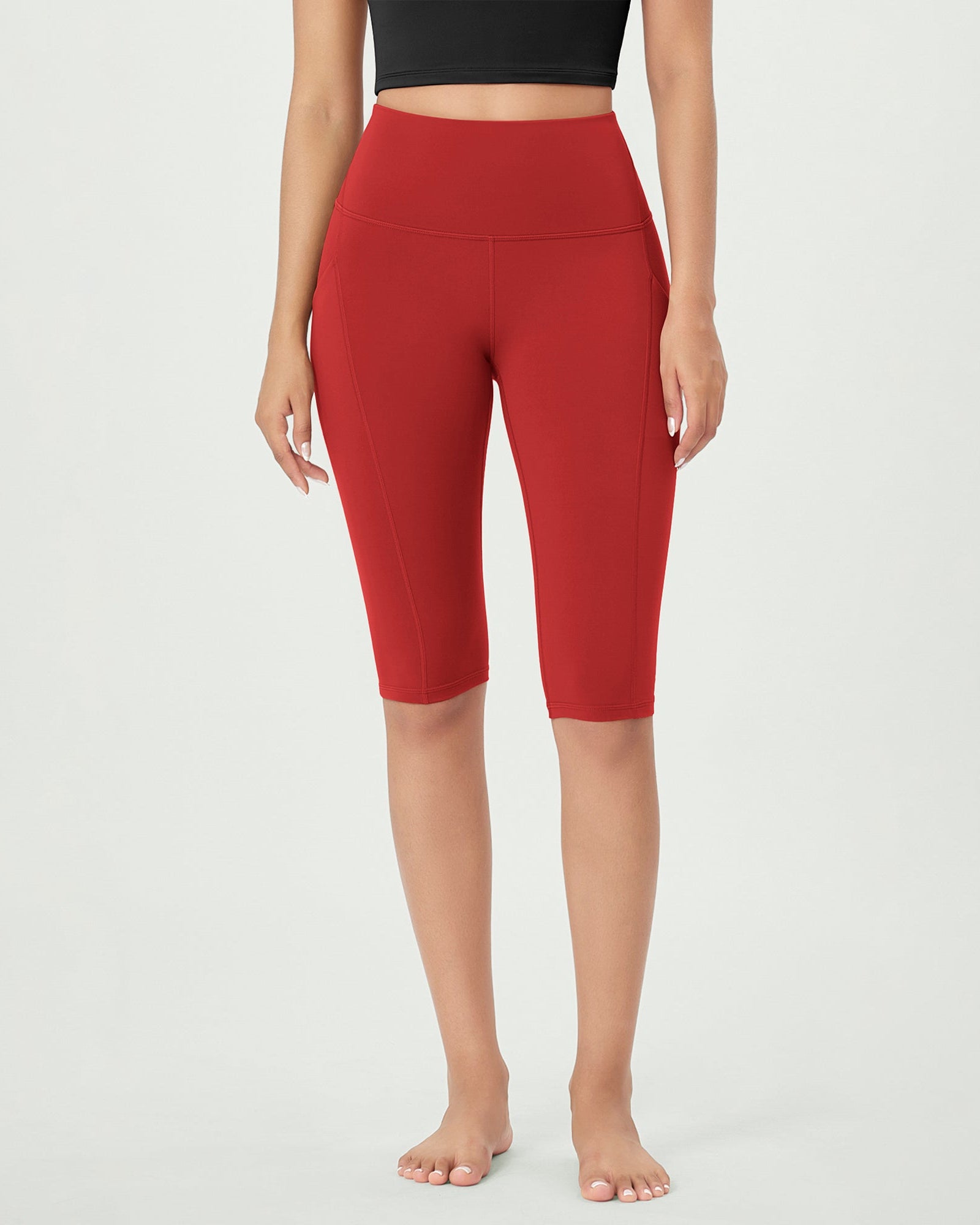 14 ODLEX High Waist Workout Yoga Capri Leggings with Pockets - ododos