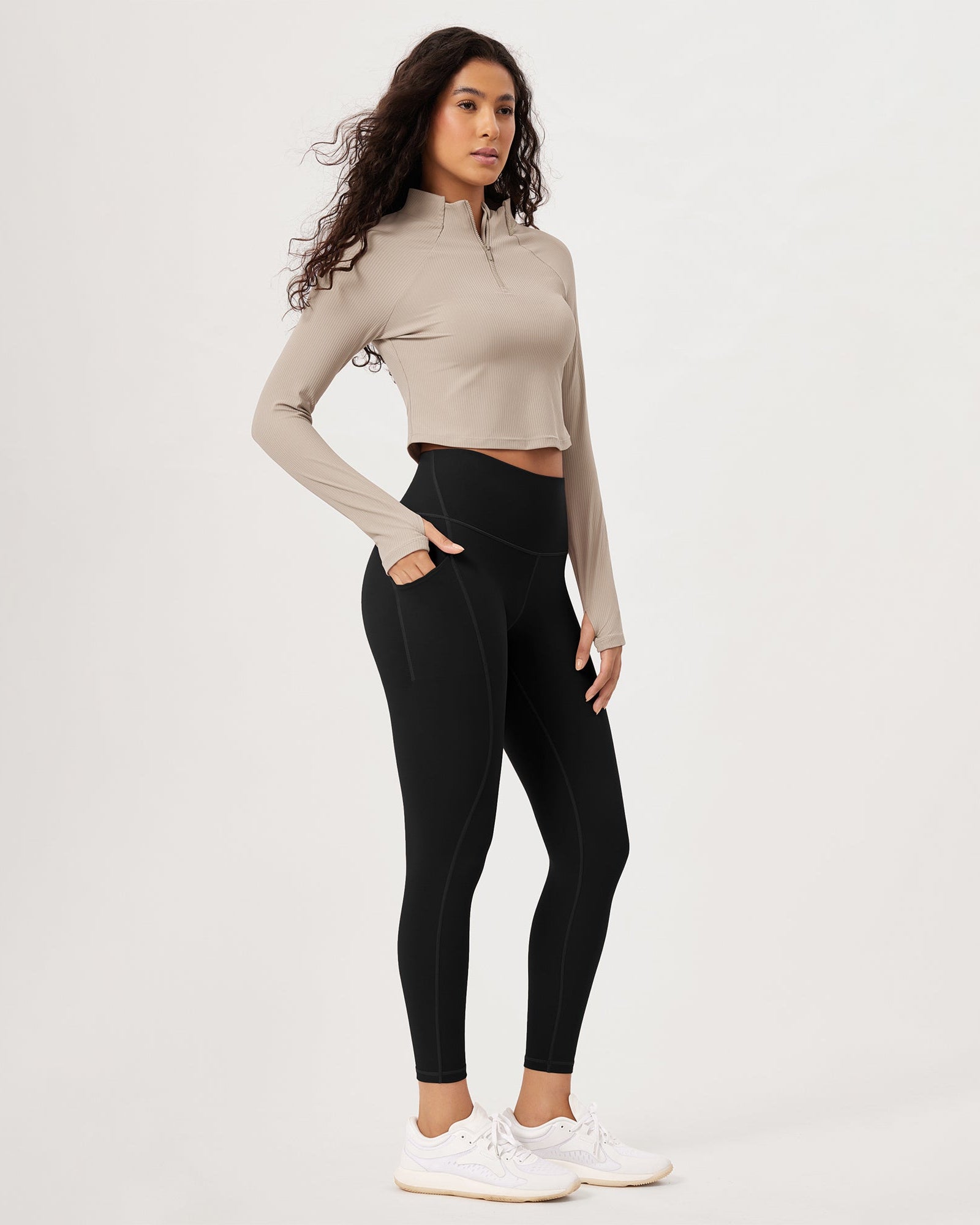 25�High Waist Workout Leggings with Pockets - ododos