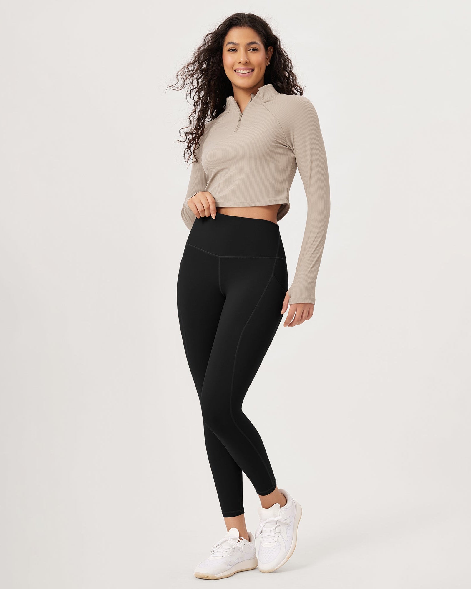 25�High Waist Workout Leggings with Pockets - ododos