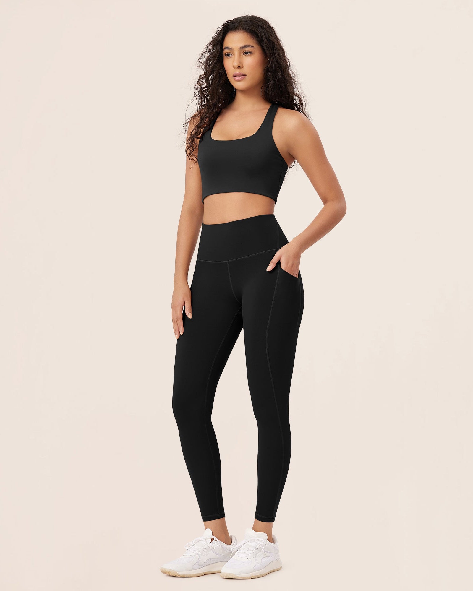 25�High Waist Workout Leggings with Pockets - ododos