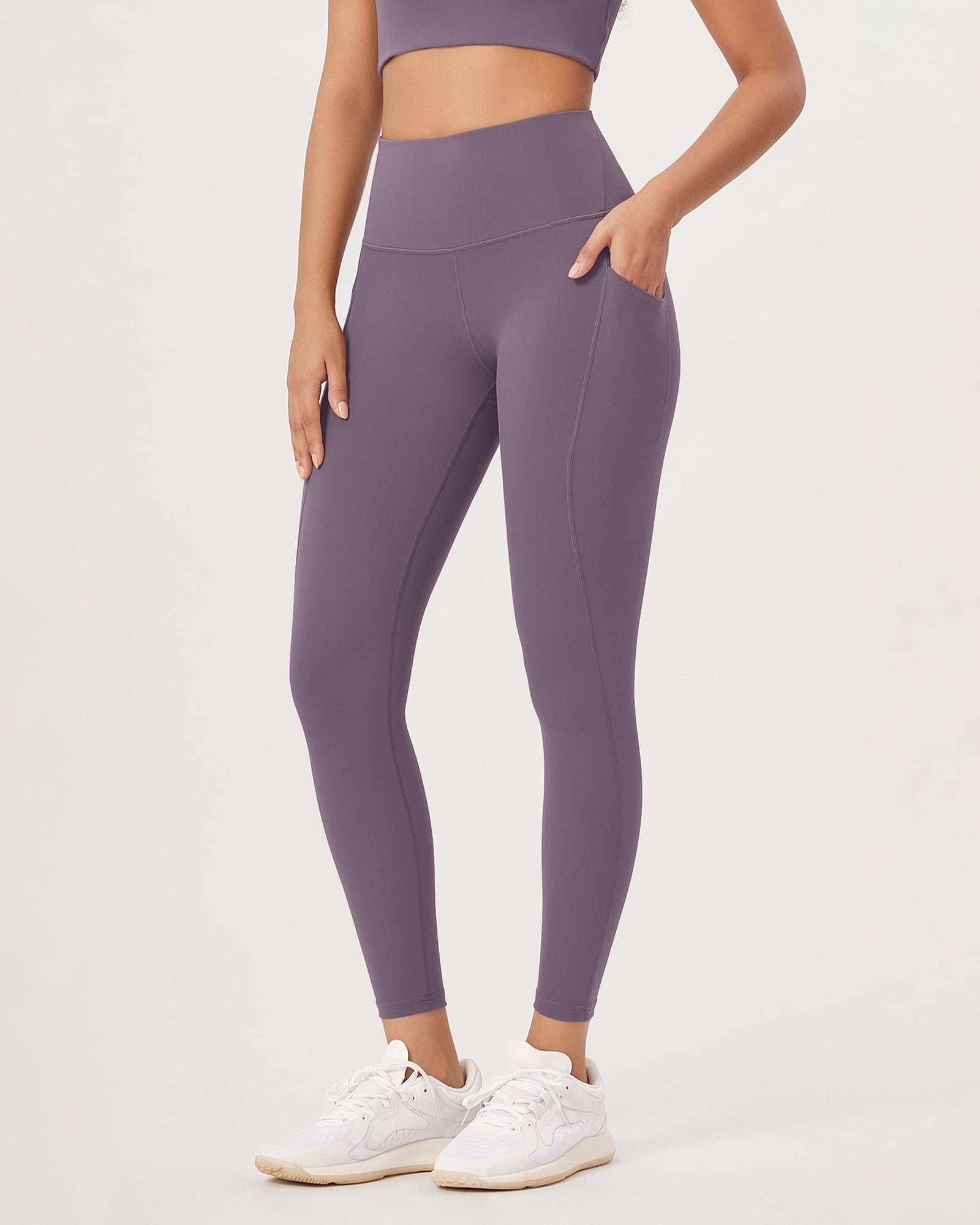 2-Pack 25�High Waist Workout Leggings with Pockets - ododos