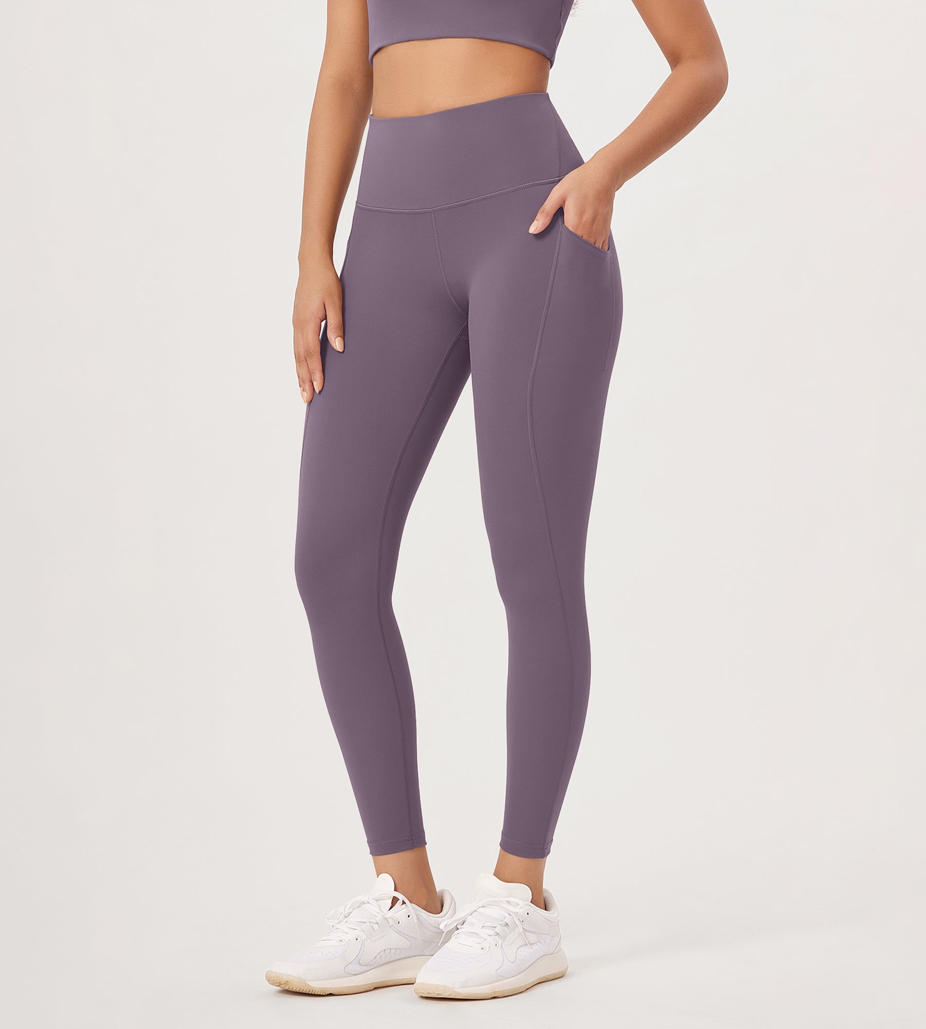 2-Pack 25�High Waist Workout Leggings with Pockets - ododos