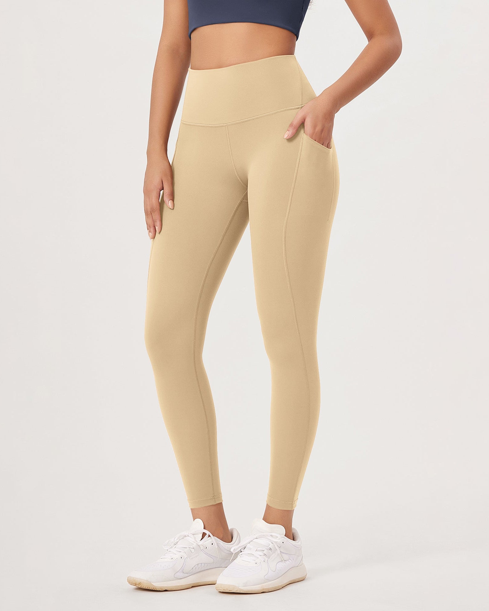 2-Pack 25�High Waist Workout Leggings with Pockets - ododos