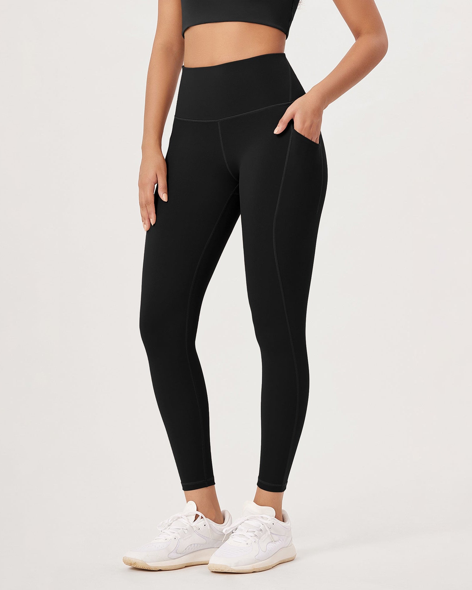 2-Pack 25�High Waist Workout Leggings with Pockets - ododos