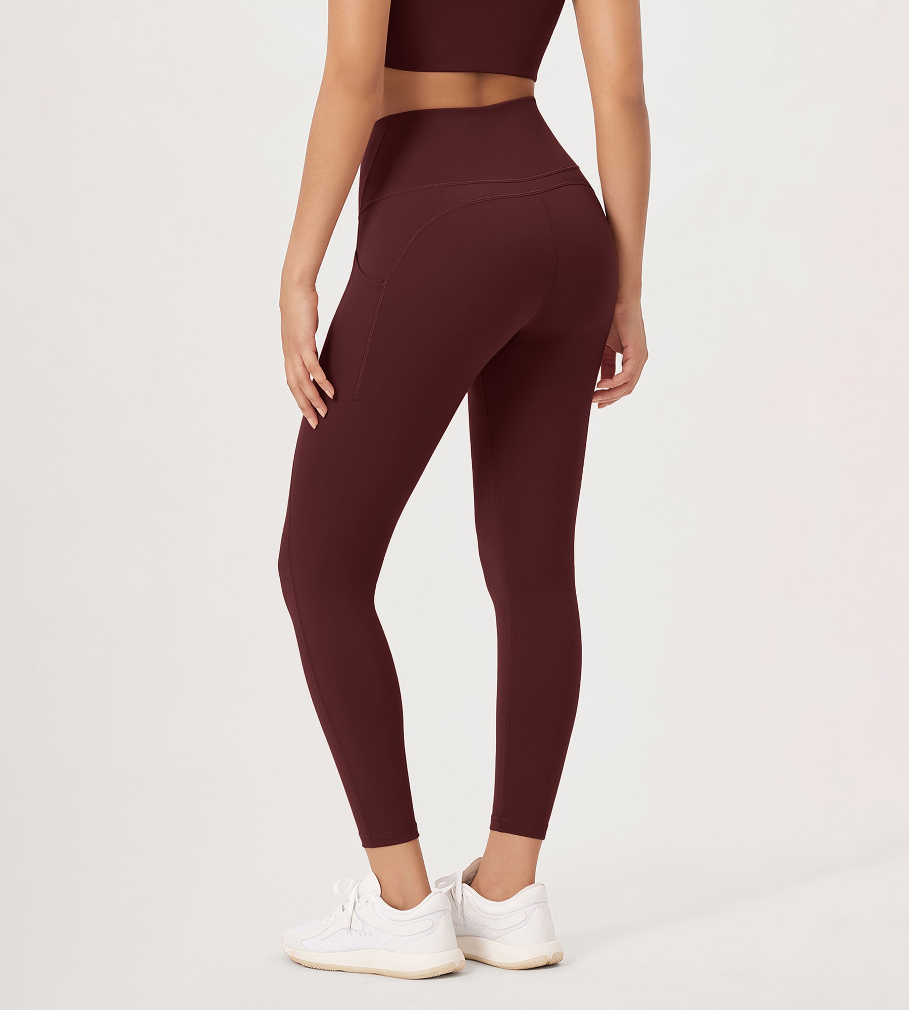 2-Pack 25�High Waist Workout Leggings with Pockets - ododos