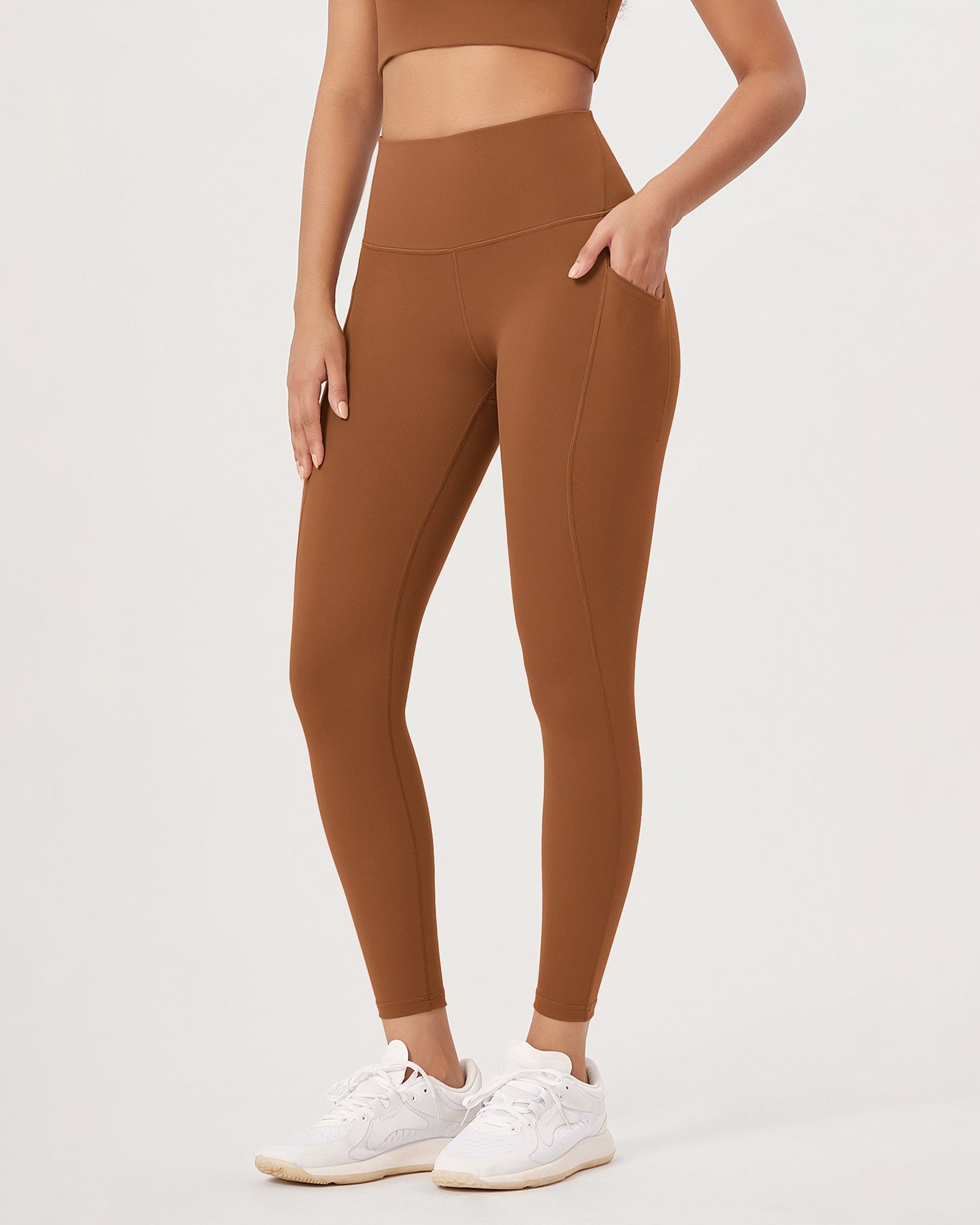 2-Pack 25�High Waist Workout Leggings with Pockets - ododos
