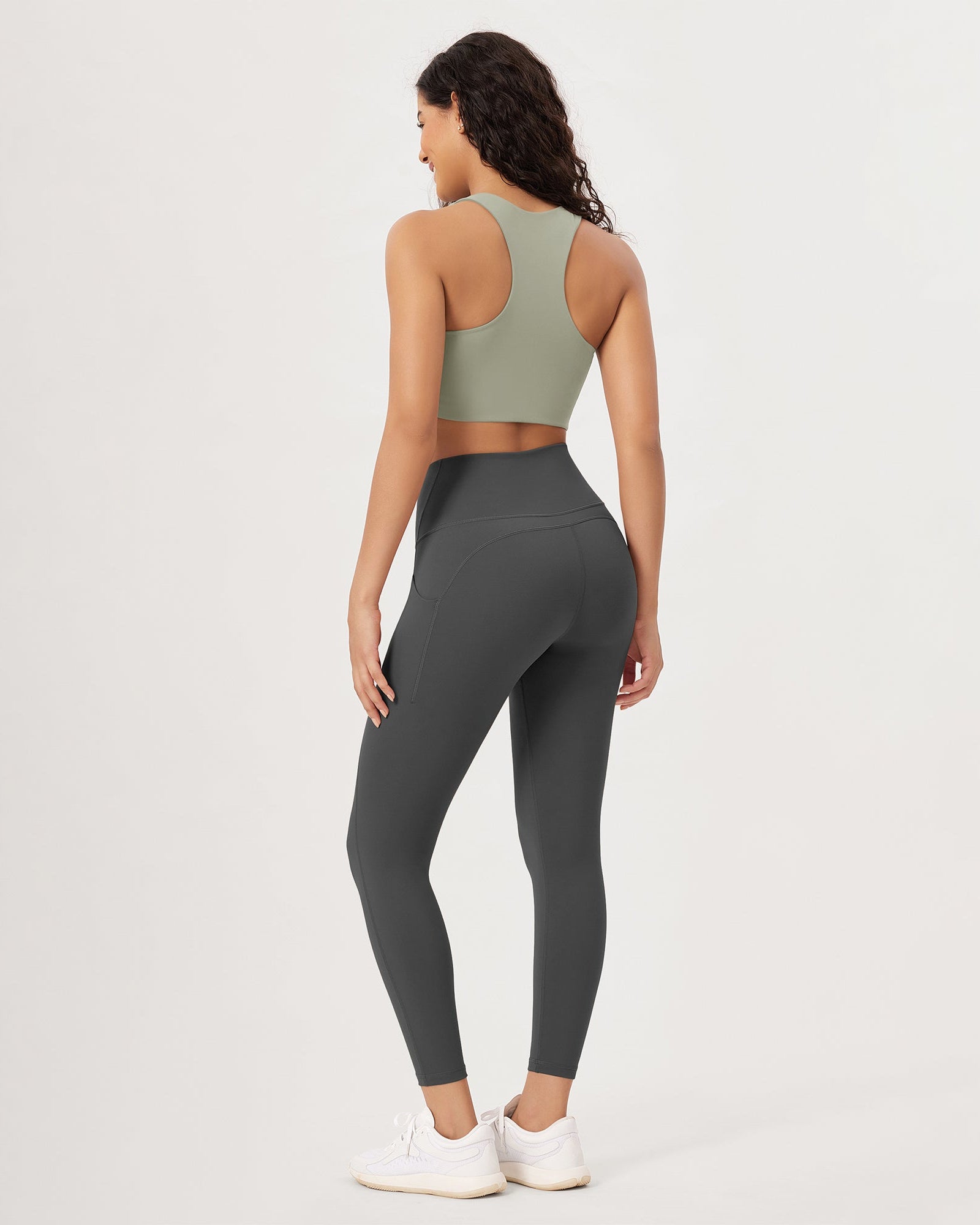 2-Pack 25�High Waist Workout Leggings with Pockets - ododos