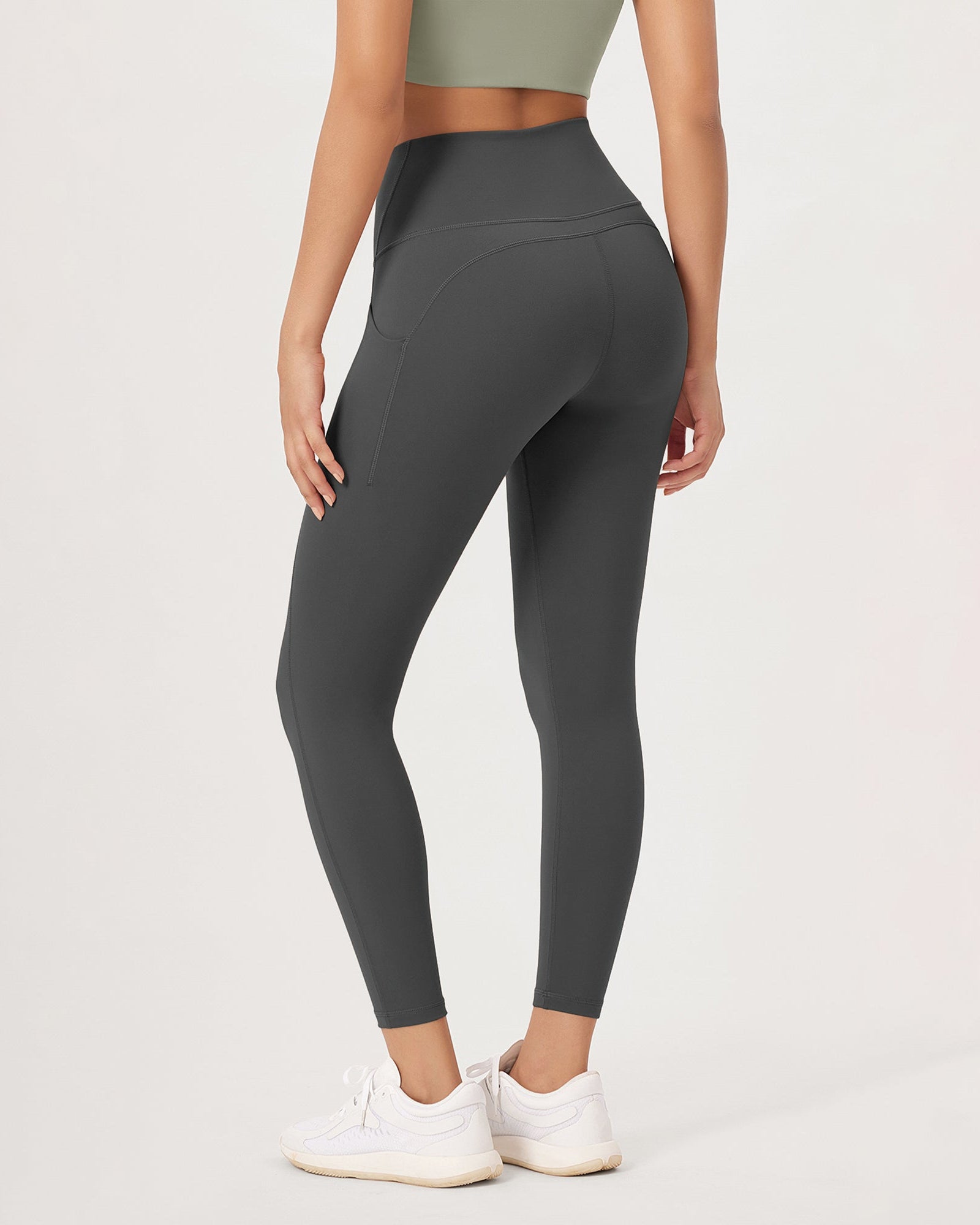 2-Pack 25�High Waist Workout Leggings with Pockets - ododos