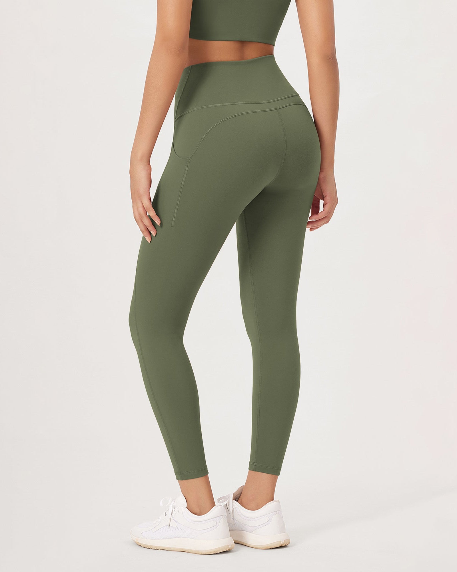 2-Pack 25�High Waist Workout Leggings with Pockets - ododos