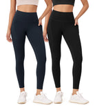 2-Pack 25�High Waist Workout Leggings with Pockets - ododos