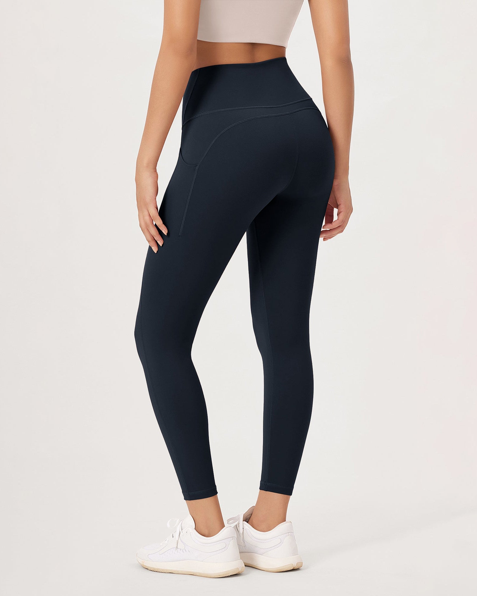 2-Pack 25�High Waist Workout Leggings with Pockets - ododos