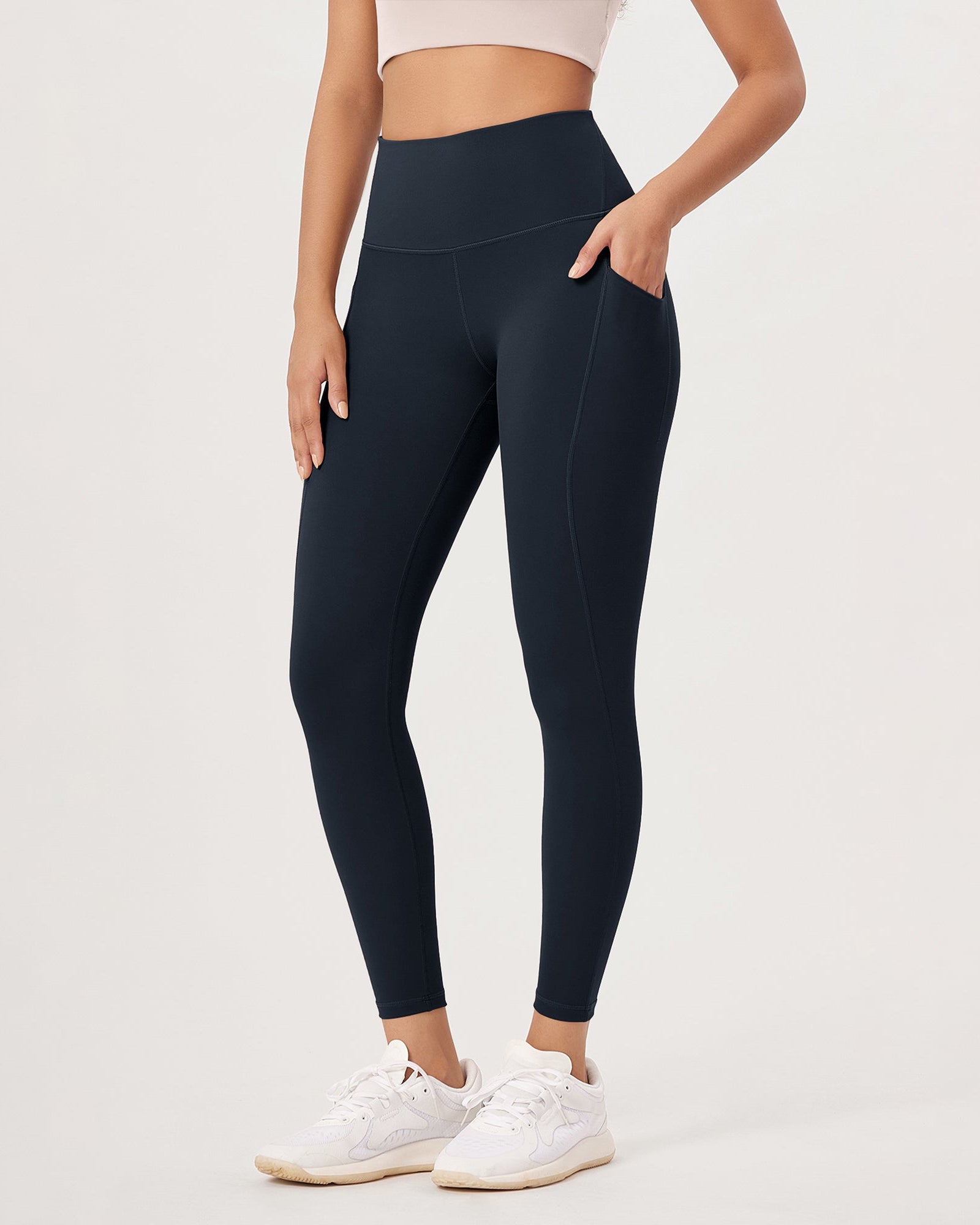 2-Pack 25�High Waist Workout Leggings with Pockets - ododos