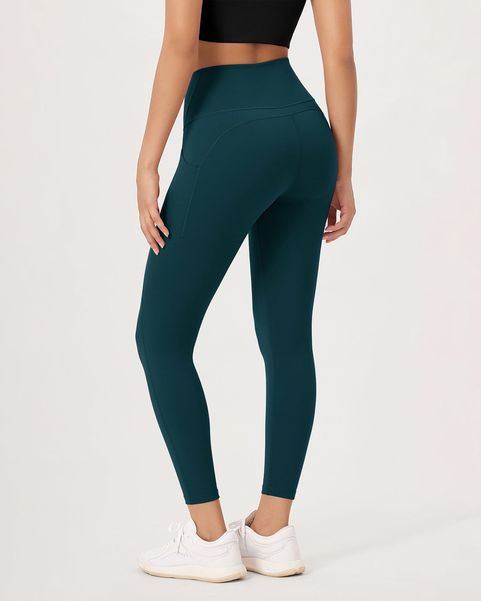 2-Pack 25�High Waist Workout Leggings with Pockets - ododos