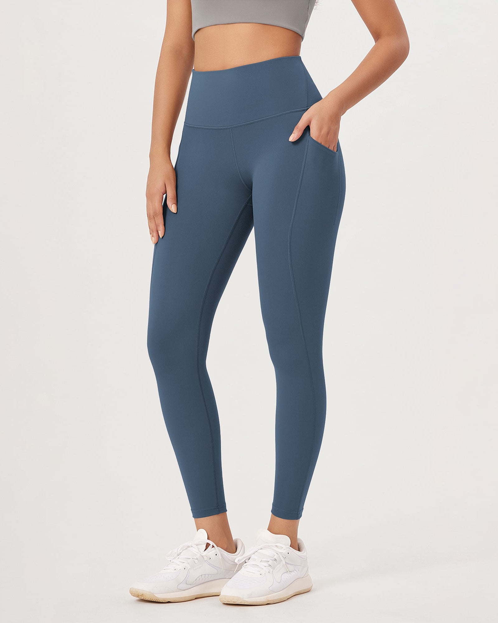 2-Pack 25�High Waist Workout Leggings with Pockets - ododos