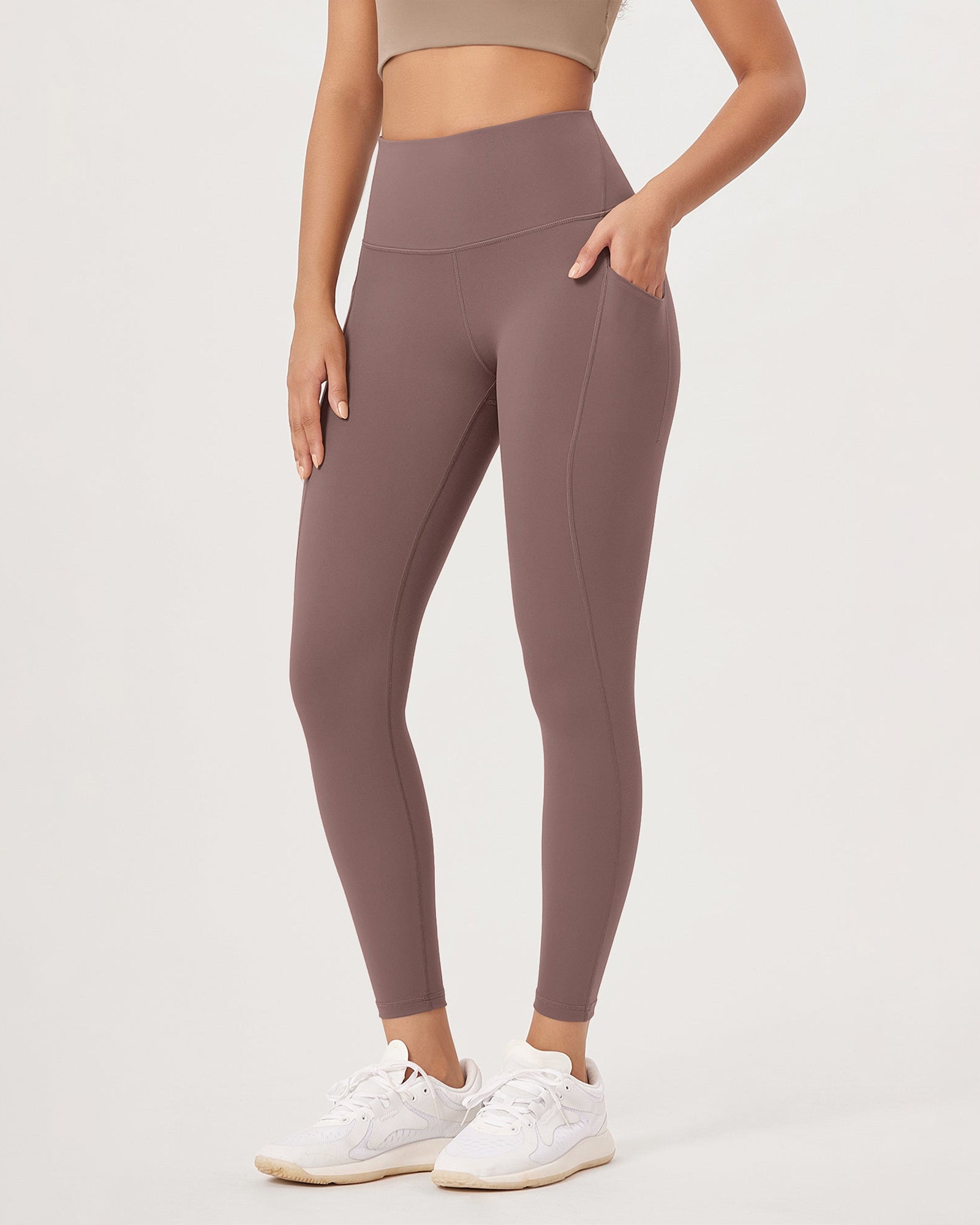2-Pack 25�High Waist Workout Leggings with Pockets - ododos
