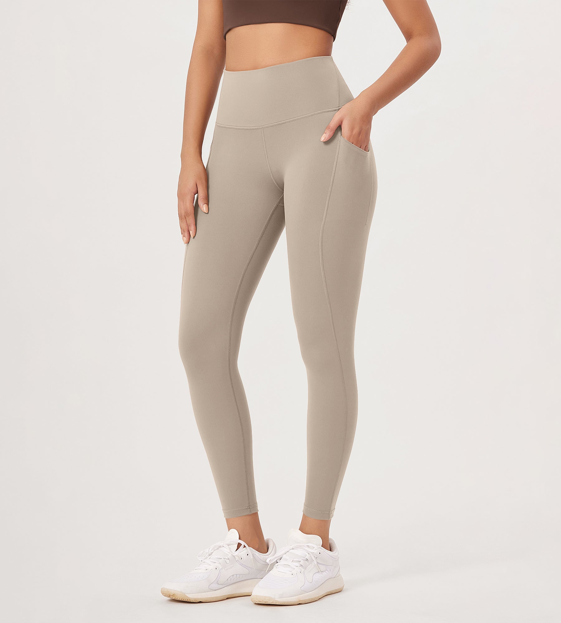 2-Pack 25�High Waist Workout Leggings with Pockets - ododos
