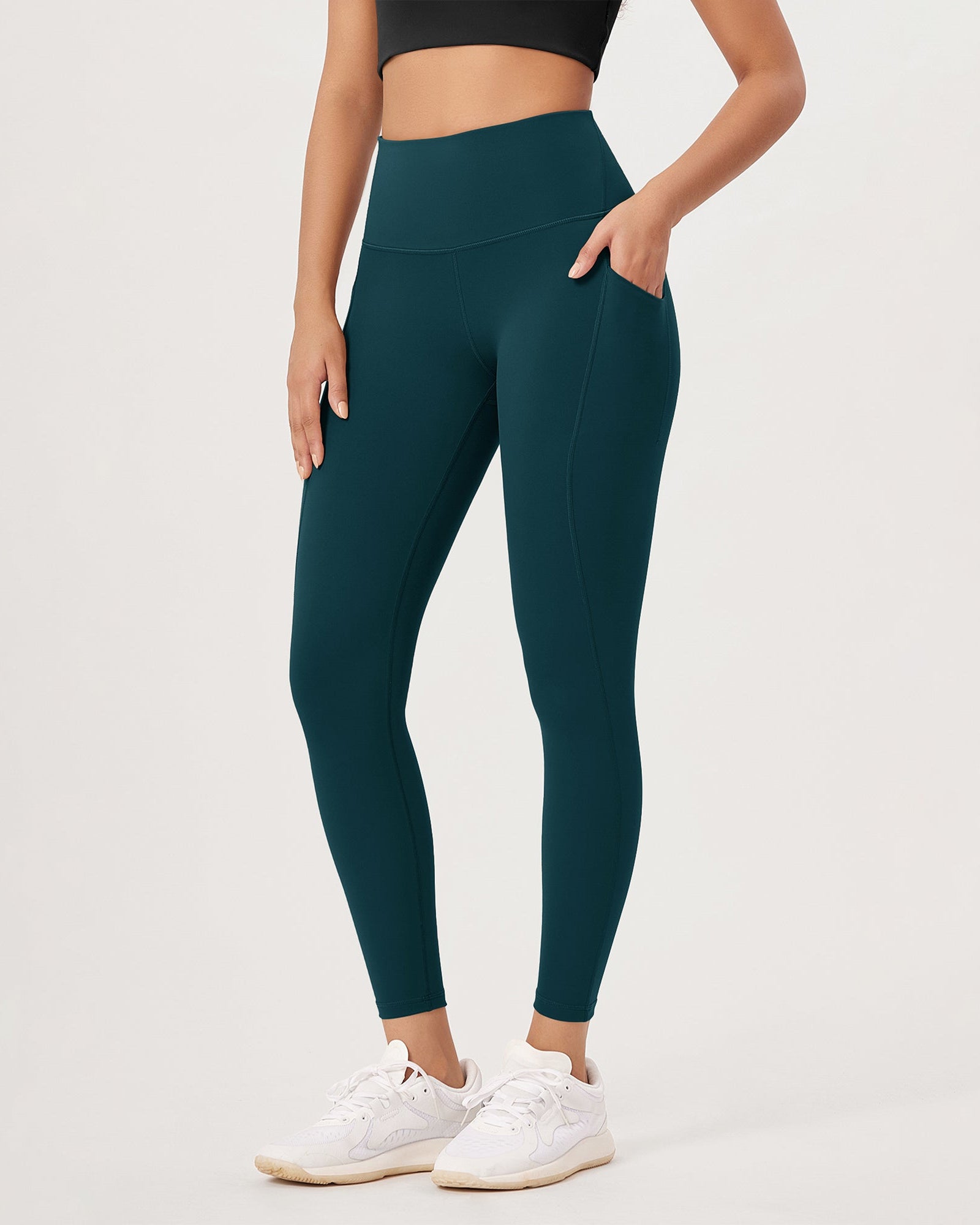 25�High Waist Workout Leggings with Pockets - ododos