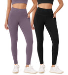 2-Pack 28 High Waist Workout Leggings with Pockets - ododos